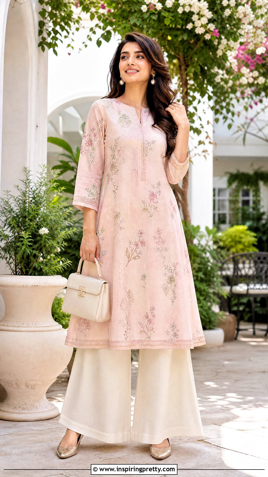 A Line Kurti With Plazo - 50 plazo top designs