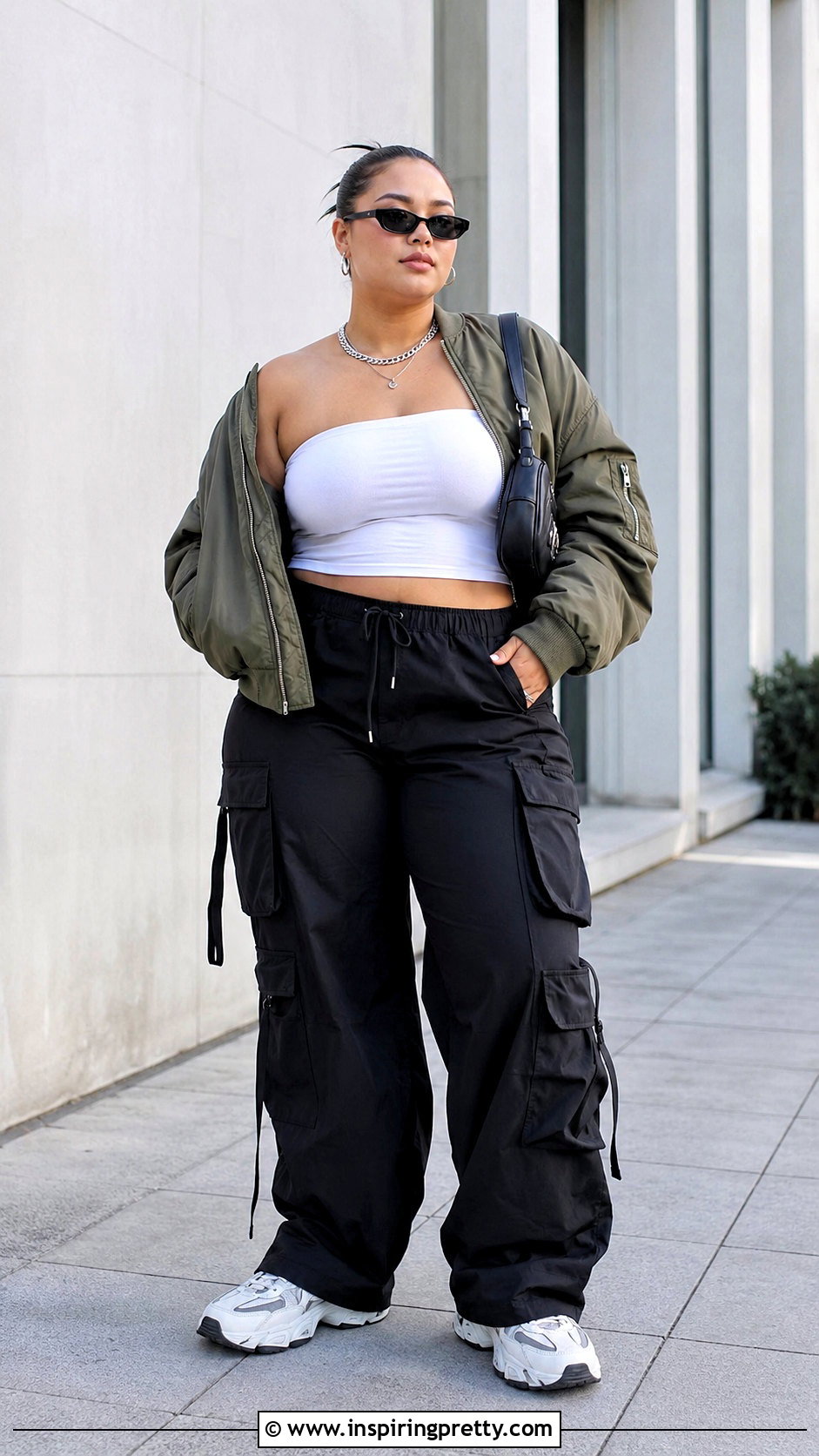 Aaliyah Tube Top With Bomber Jacket - 20 Aaliyah Tube Top outfit ideas
