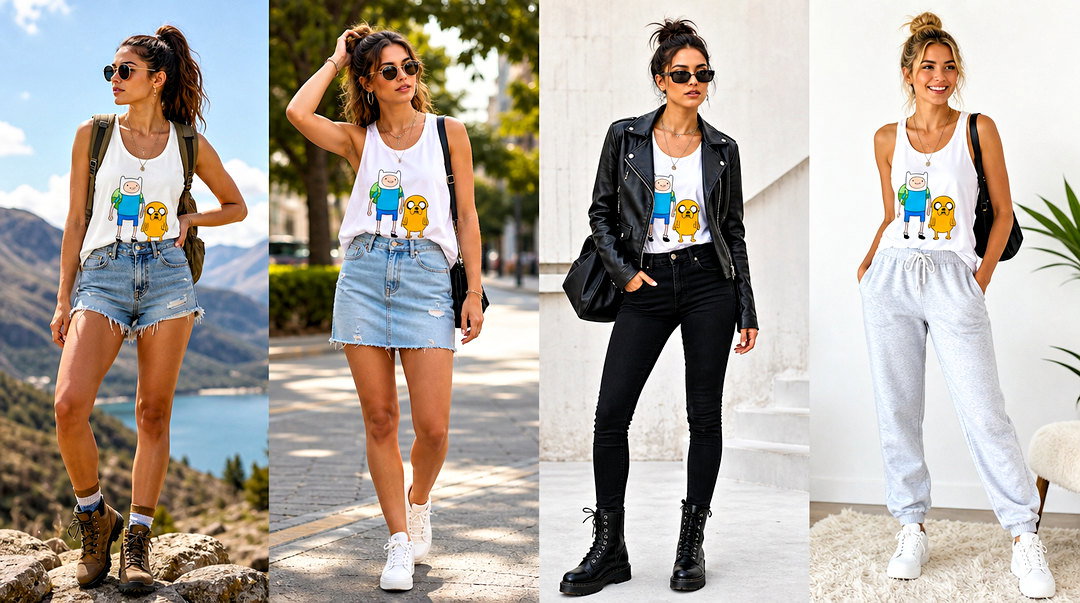25 Adventure Time Tank Top Outfit Ideas for Playful Fans