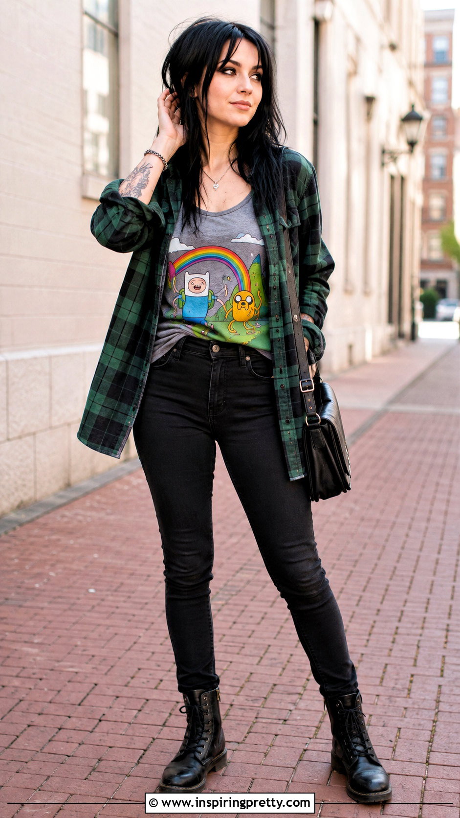 Adventure Time Tank Top With Flannel And Jeans - 25 Adventure Time Tank Top outfit ideas