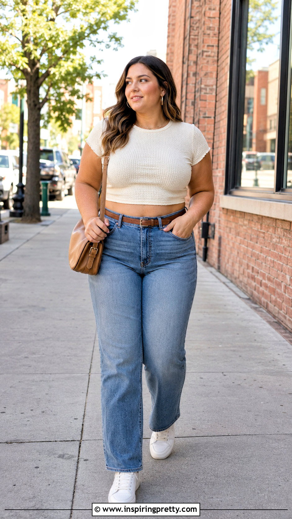 Aerie Waffle Crop Top With High Waisted Jeans - 20 aerie waffle crop top outfit ideas