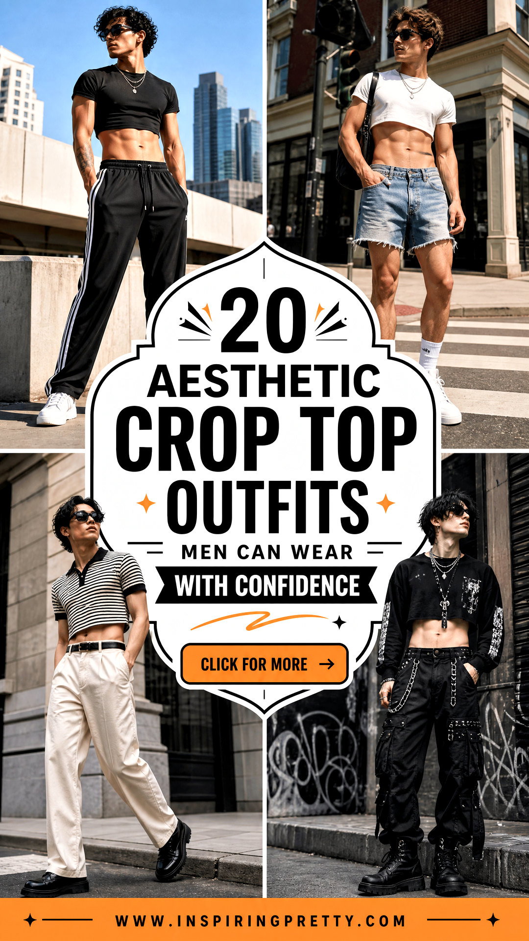 20 Aesthetic Crop Top Outfits Men Can Wear With Confidence - 20 Aesthetic Crop Top Outfits Men Can Wear With Confidence