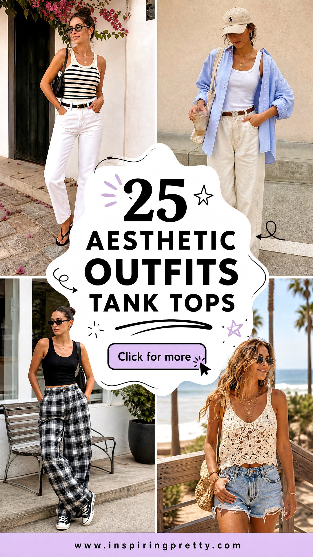 25 Aesthetic Outfits Tank Tops for Trendy Everyday Looks - 25 Aesthetic Outfits Tank Tops for Trendy Everyday Looks