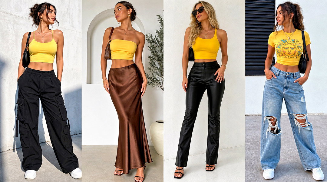 20 Aesthetic Yellow Crop Top Outfit Ideas for Sunny Style