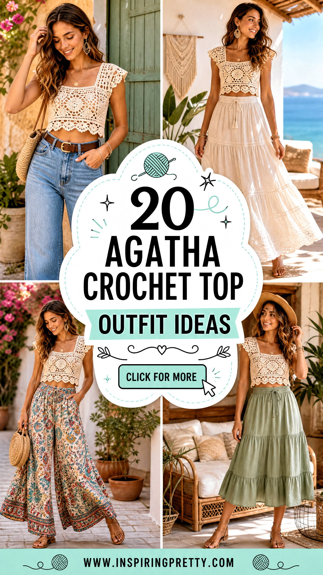 20 Agatha Crochet Top Outfit Ideas for Chic Handmade Style - 20 Agatha Crochet Top Outfit Ideas for Chic Handmade Style