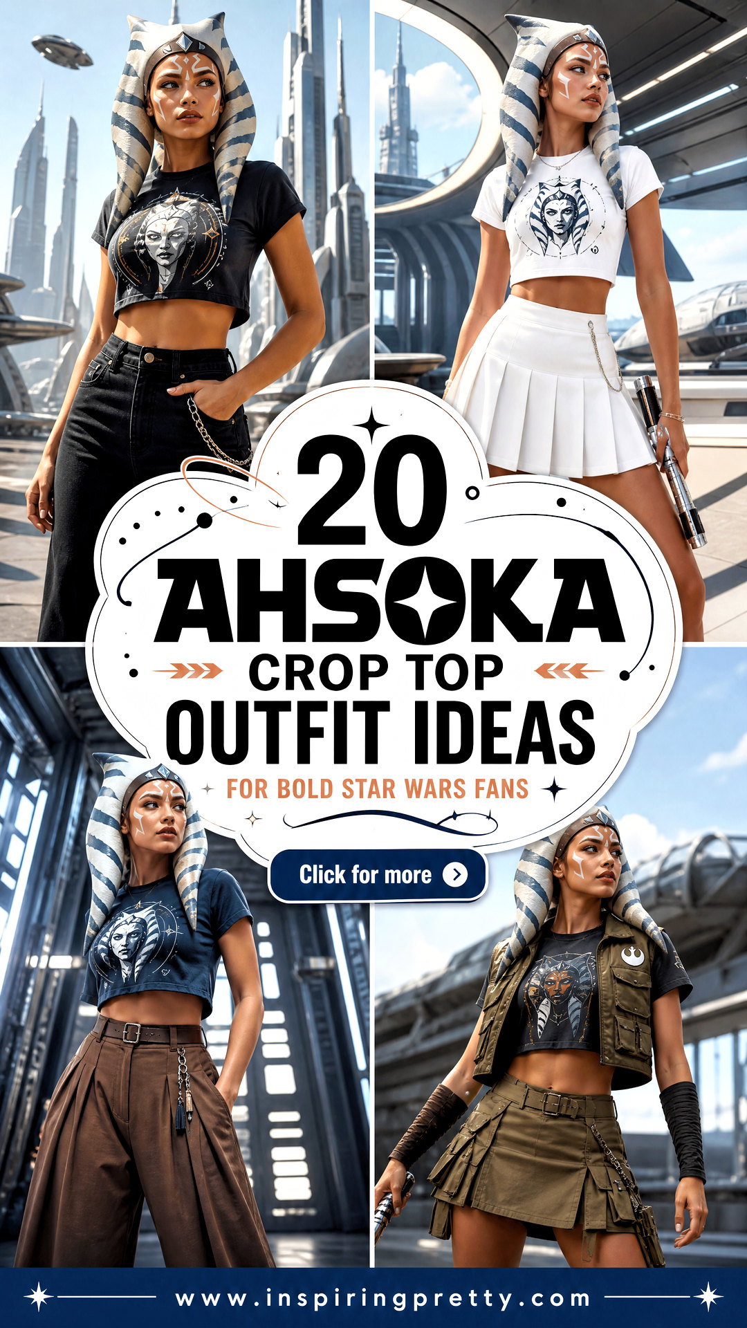 20 Ahsoka Crop Top Outfit Ideas for Bold Star Wars Fans - 20 Ahsoka Crop Top Outfit Ideas for Bold Star Wars Fans
