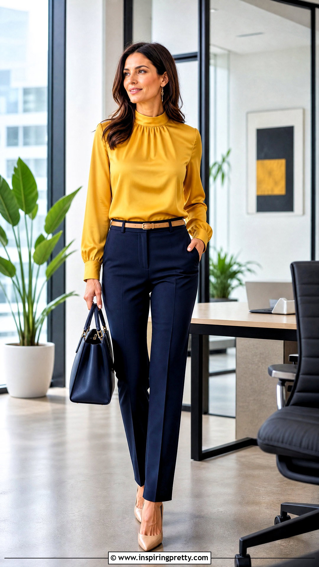 Alex Marie Lucy Blouse With Navy Trousers - 20 alex marie tops outfit ideas