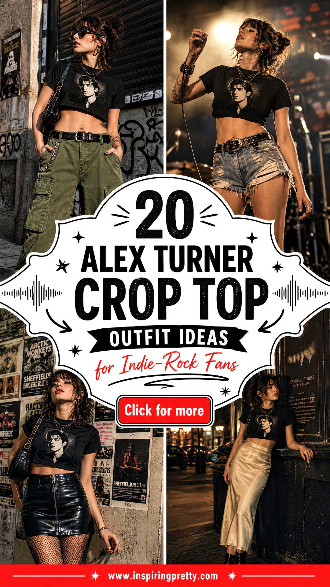 20 Alex Turner Crop Top Outfit Ideas for Indie-Rock Fans - 20 Alex Turner Crop Top Outfit Ideas for Indie-Rock Fans