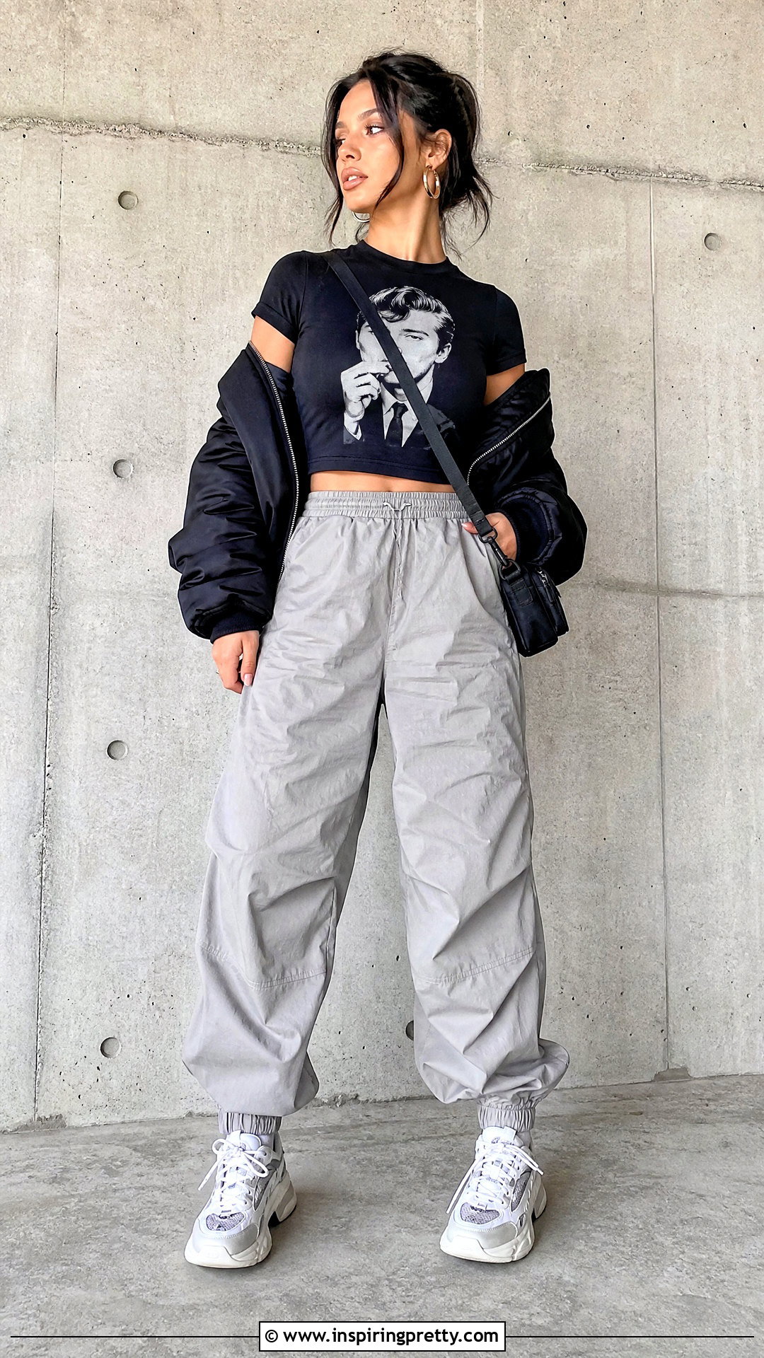 Alex Turner Crop Top With Parachute Pants - 20 Alex Turner Crop Top outfit ideas