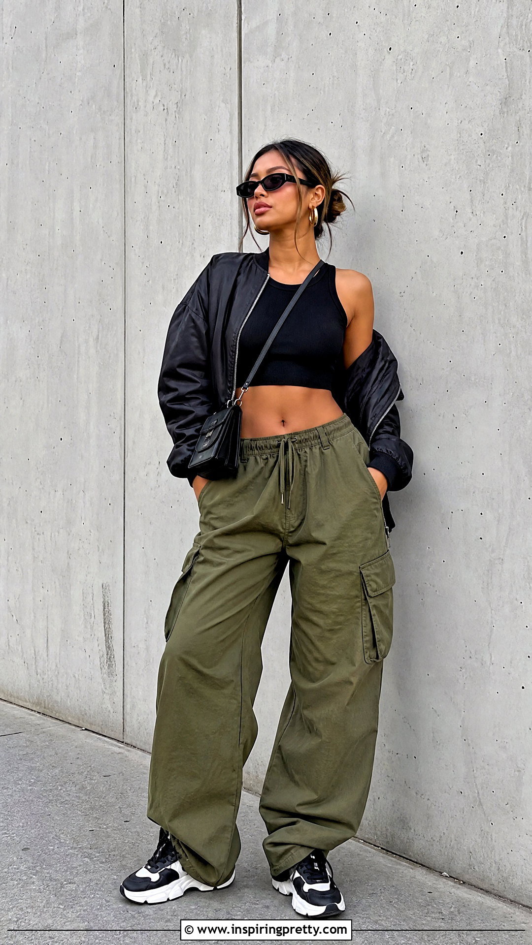 Alexander Wang Black Top With Cargo Pants - 25 alexander wang black top outfit ideas