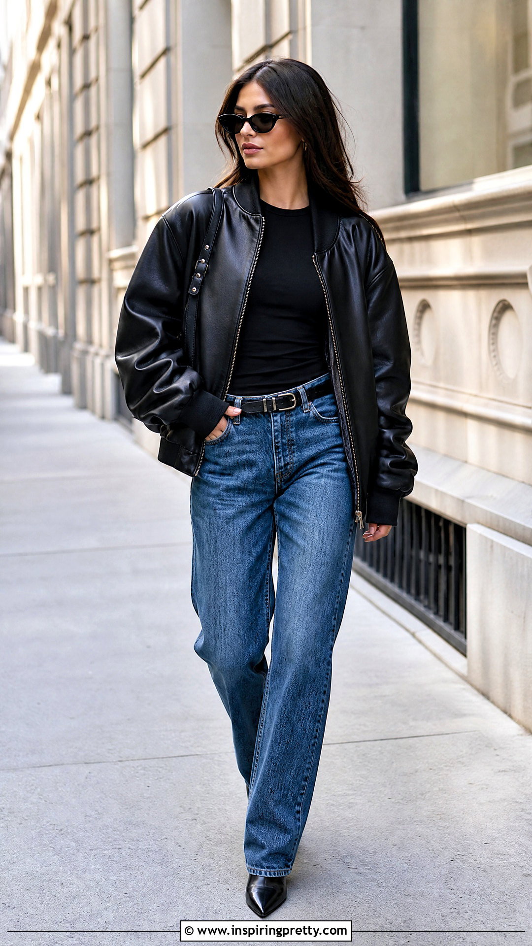 Alexander Wang Black Top With Leather Jacket - 25 alexander wang black top outfit ideas