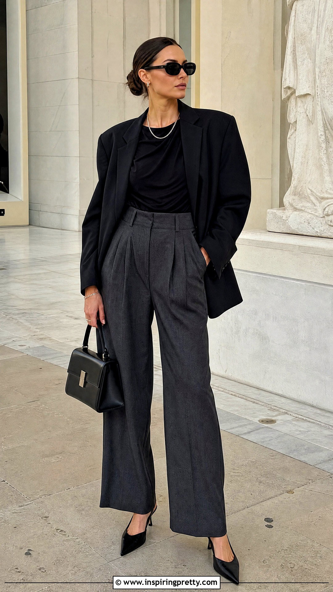 Alexander Wang Black Top With Tailored Trousers - 25 alexander wang black top outfit ideas