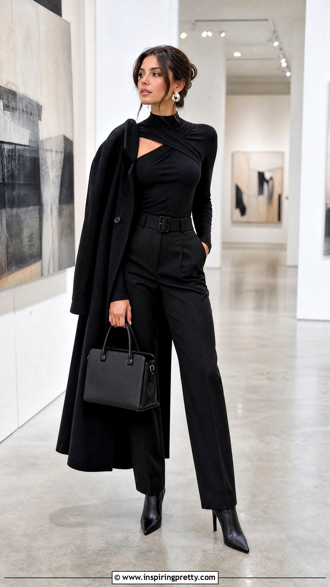 All Black Cross Top Outfit - 50 cross top outfit ideas