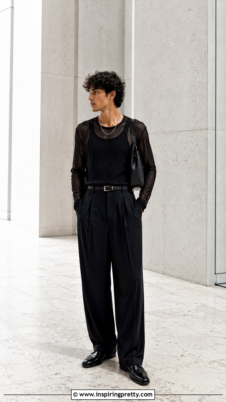 All Black Mesh Long Sleeve Top Outfit - 20 Mesh Long Sleeve Top Mens