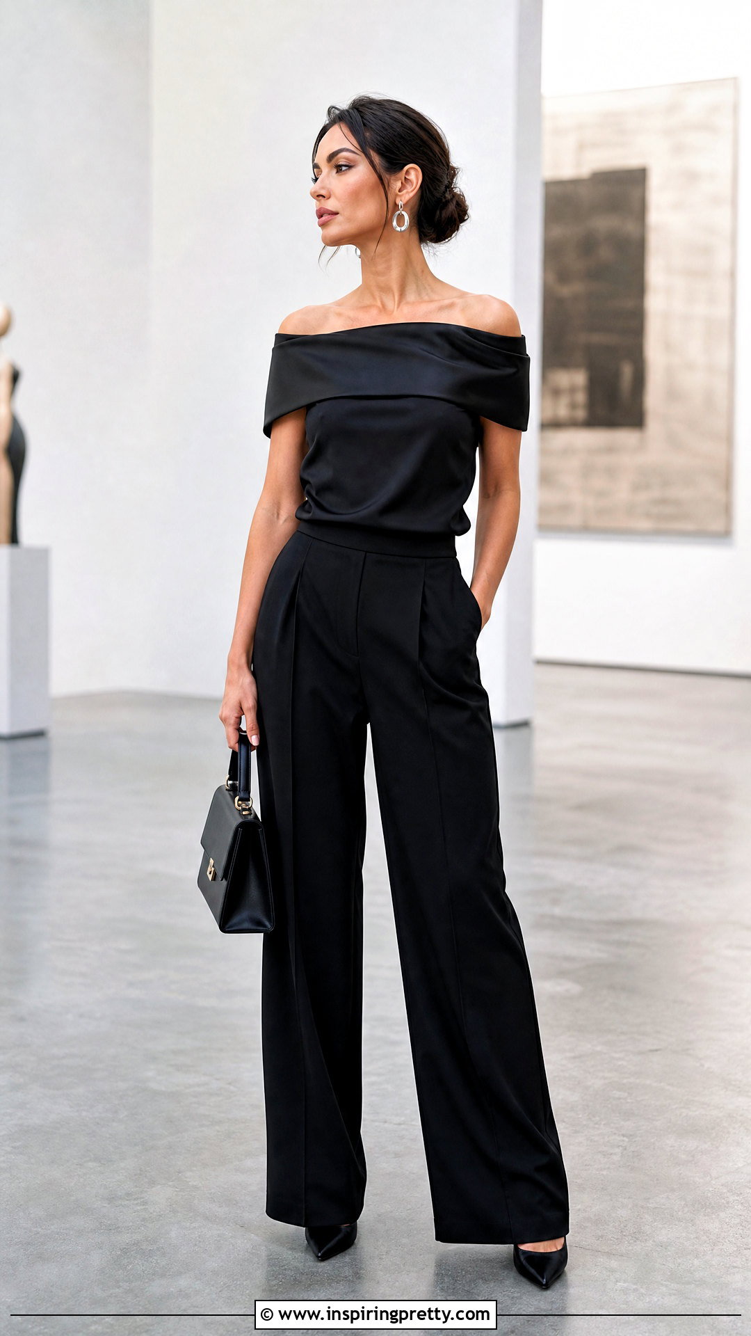 All Black Off Shoulder Top Outfit - 50 off shoulder top outfit classy ideas