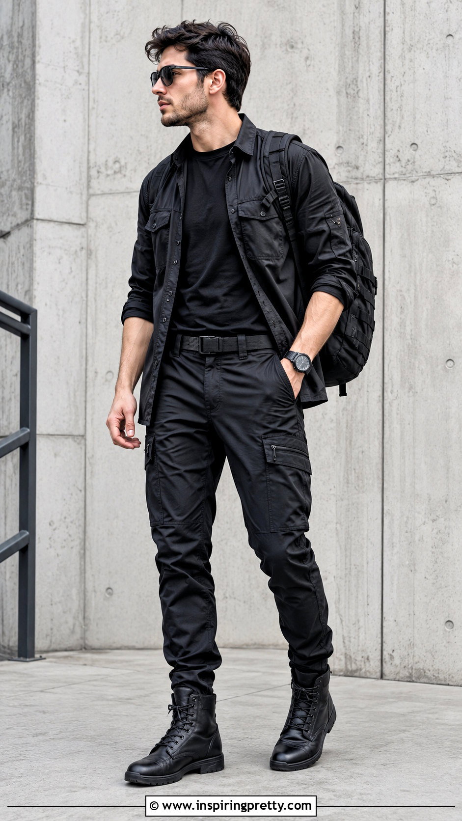 All Black Tactical Top Outfit - 20 Mens Tactical Tops outfit ideas