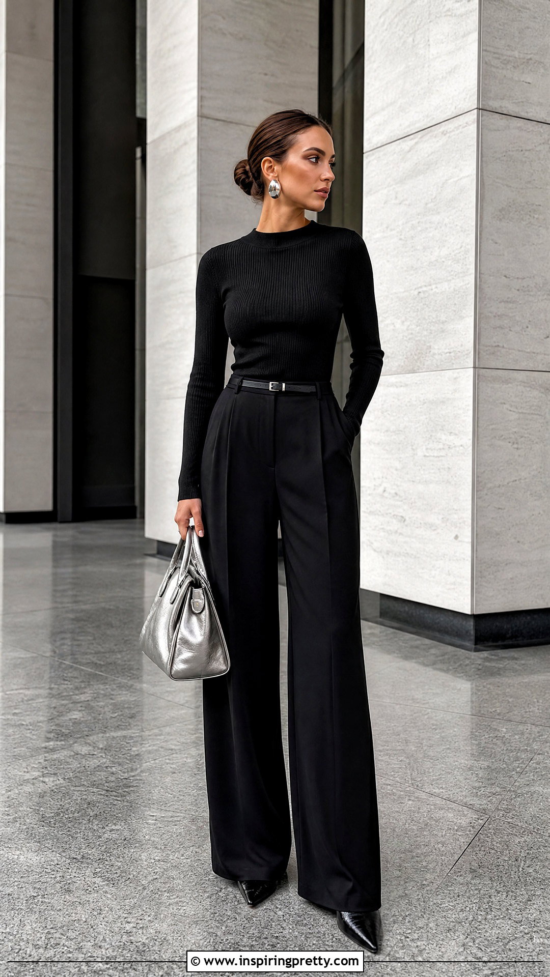 All Black Top And Trouser Outfit - 50 black top outfit ideas