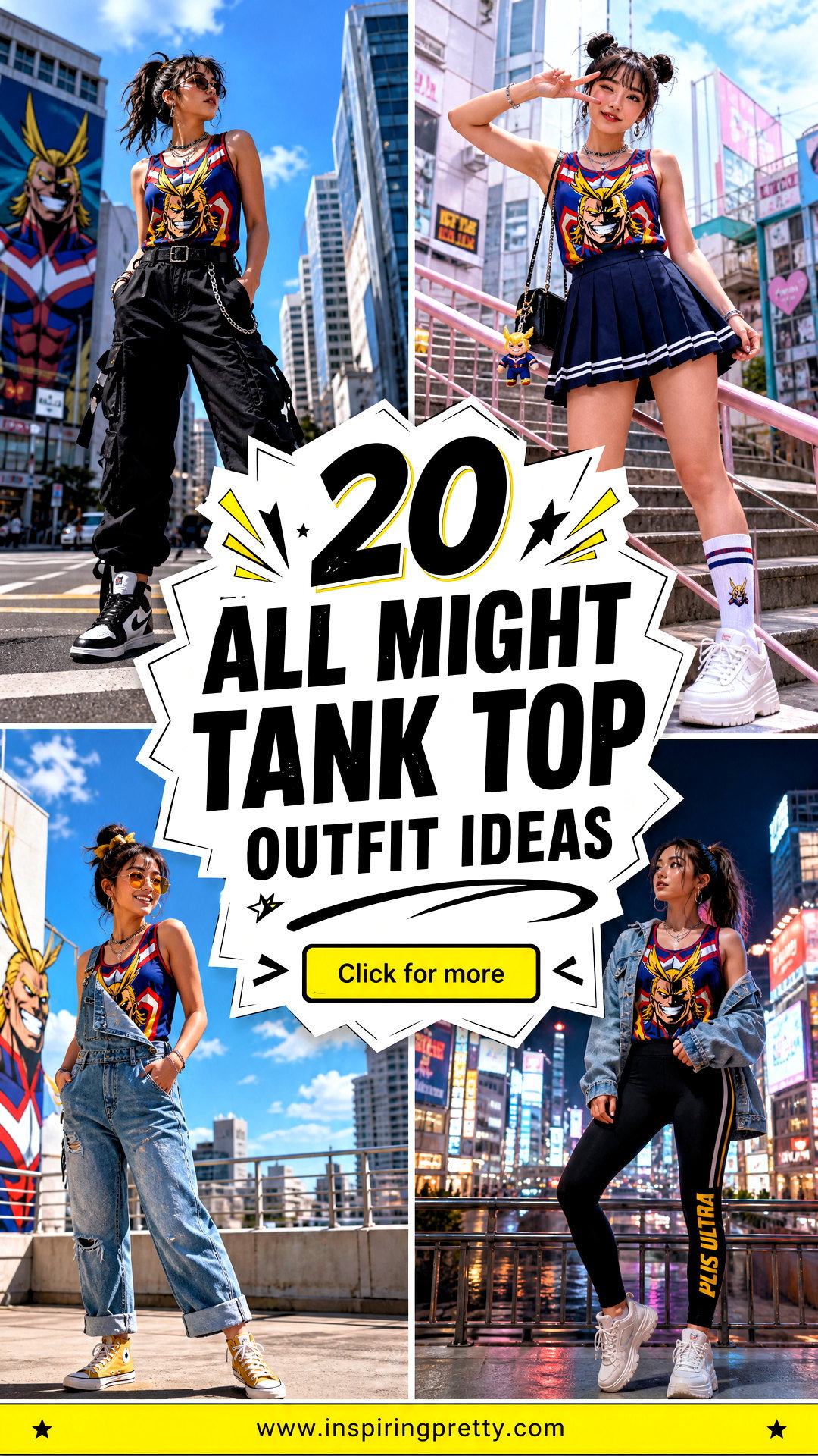 20 All Might Tank Top Outfit Ideas for Stylish Anime Fans - 20 All Might Tank Top Outfit Ideas for Stylish Anime Fans