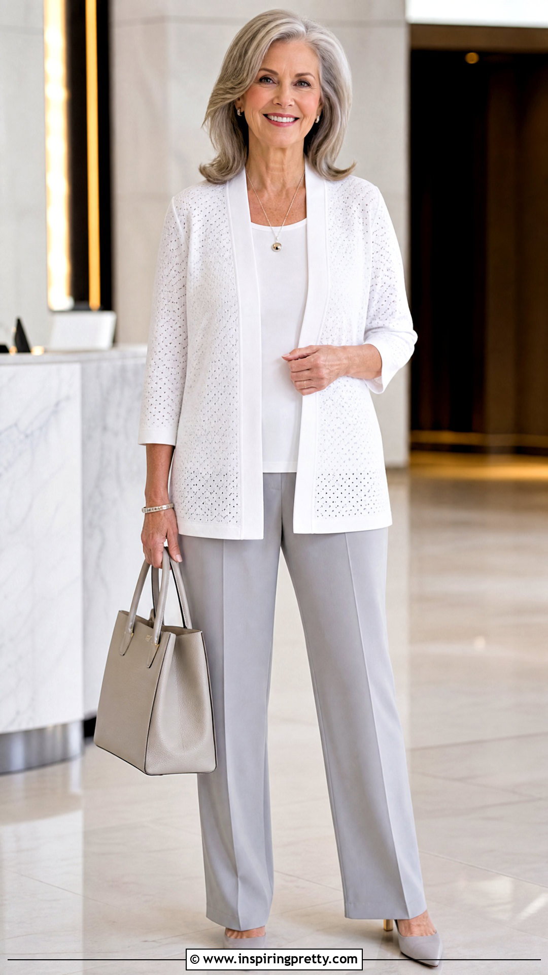 Allison Daley Cardigan With Shell And Trousers - 20 Allison Daley Tops outfit ideas