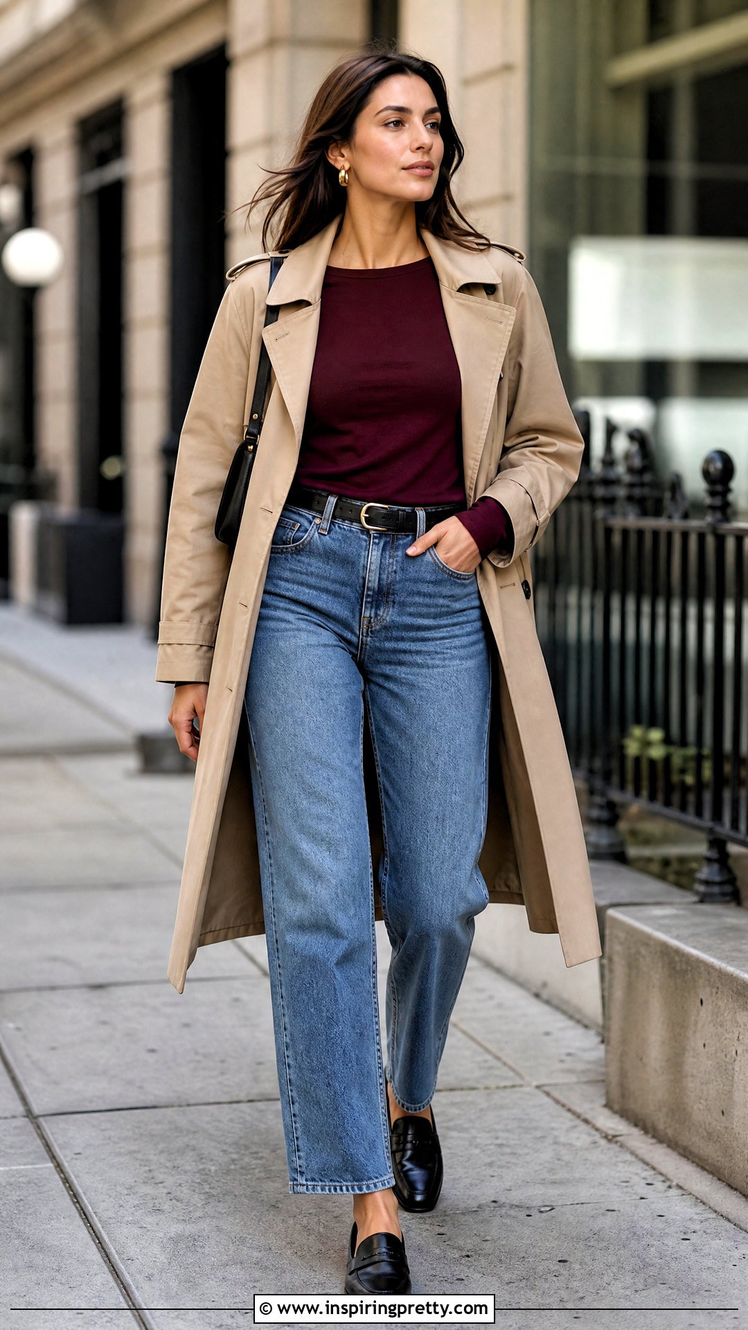 Ally Fashion Long Sleeve Top With Straight Leg Jeans - 20 ally fashion tops outfit ideas