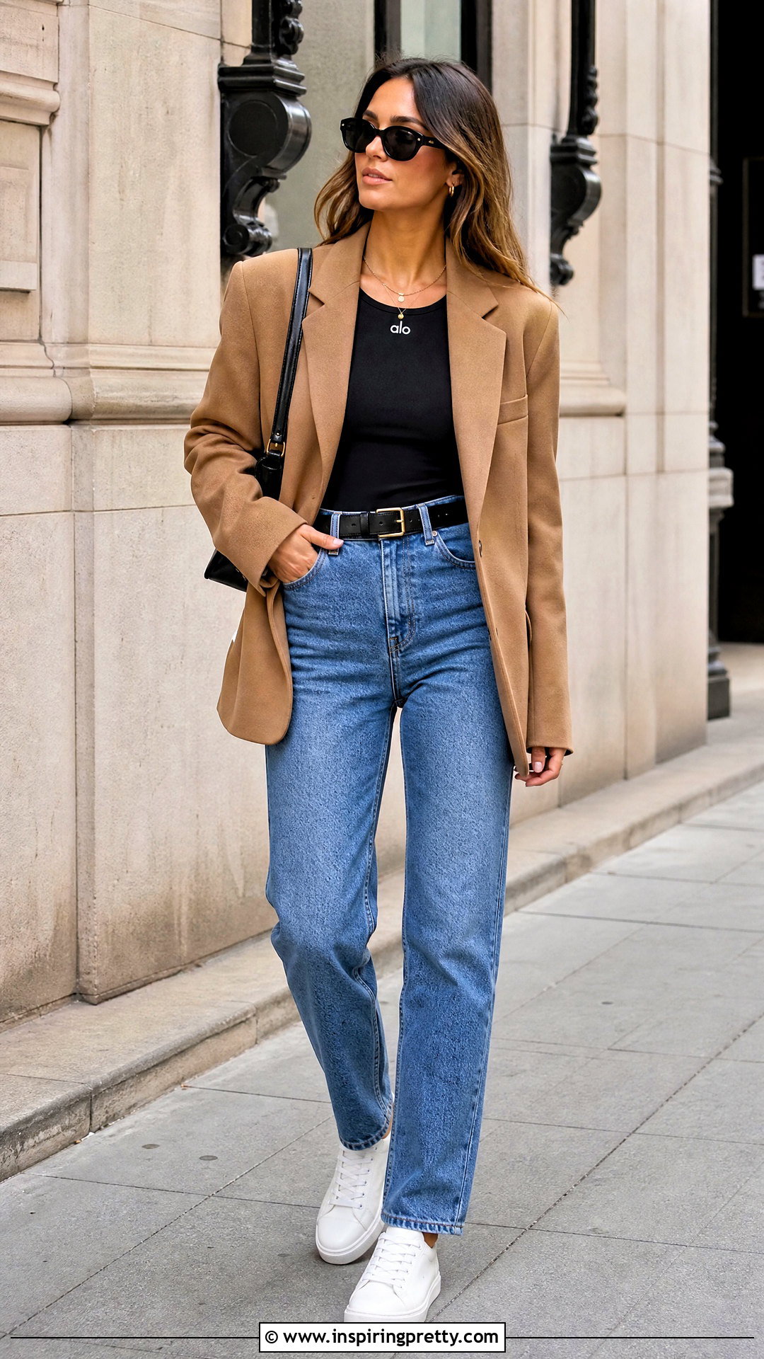 Alo Top With Straight Leg Jeans - 50 alo top outfit ideas
