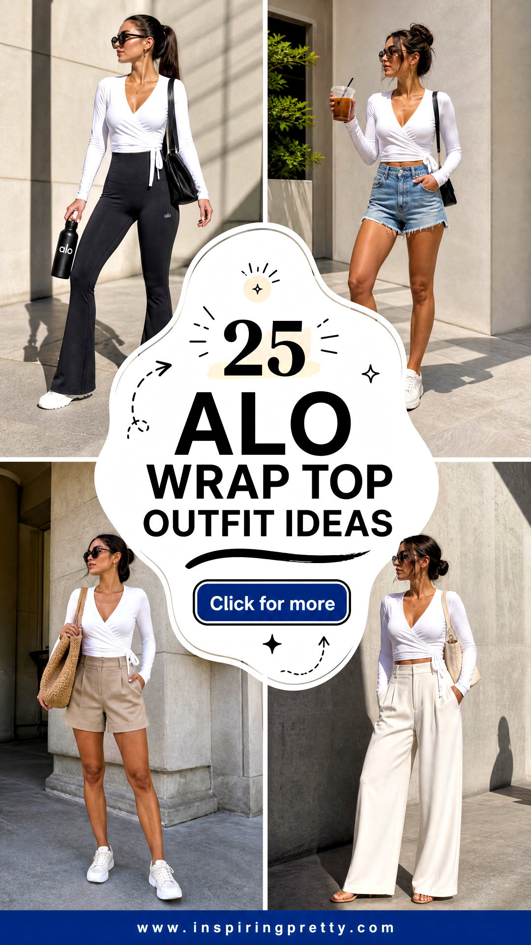 25 Alo Wrap Top Outfit Ideas for Sleek Studio-to-Street Style - 25 Alo Wrap Top Outfit Ideas for Sleek Studio-to-Street Style
