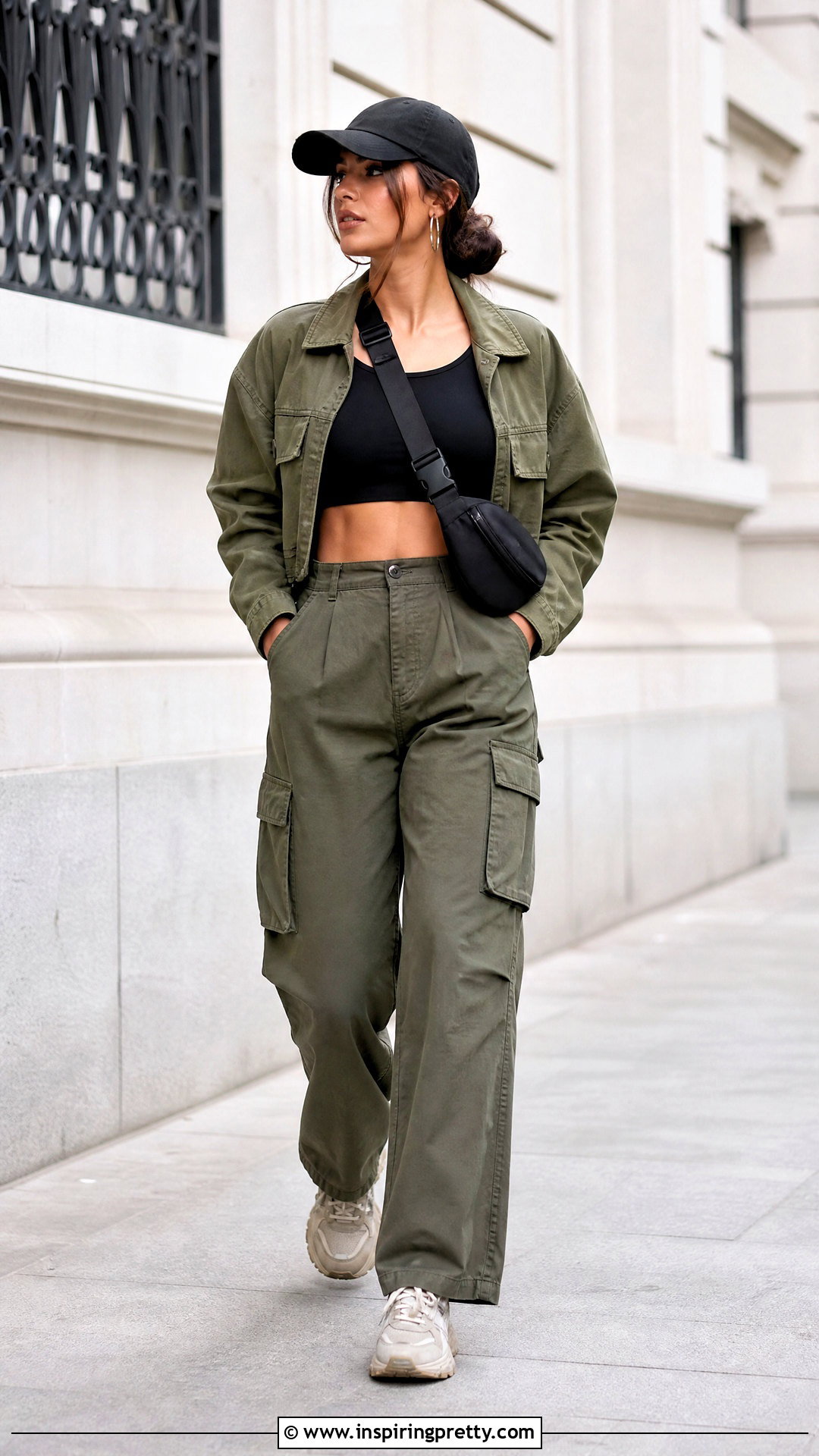 Alo Yoga Black Top With Cargo Pants - 25 alo yoga black top outfit ideas