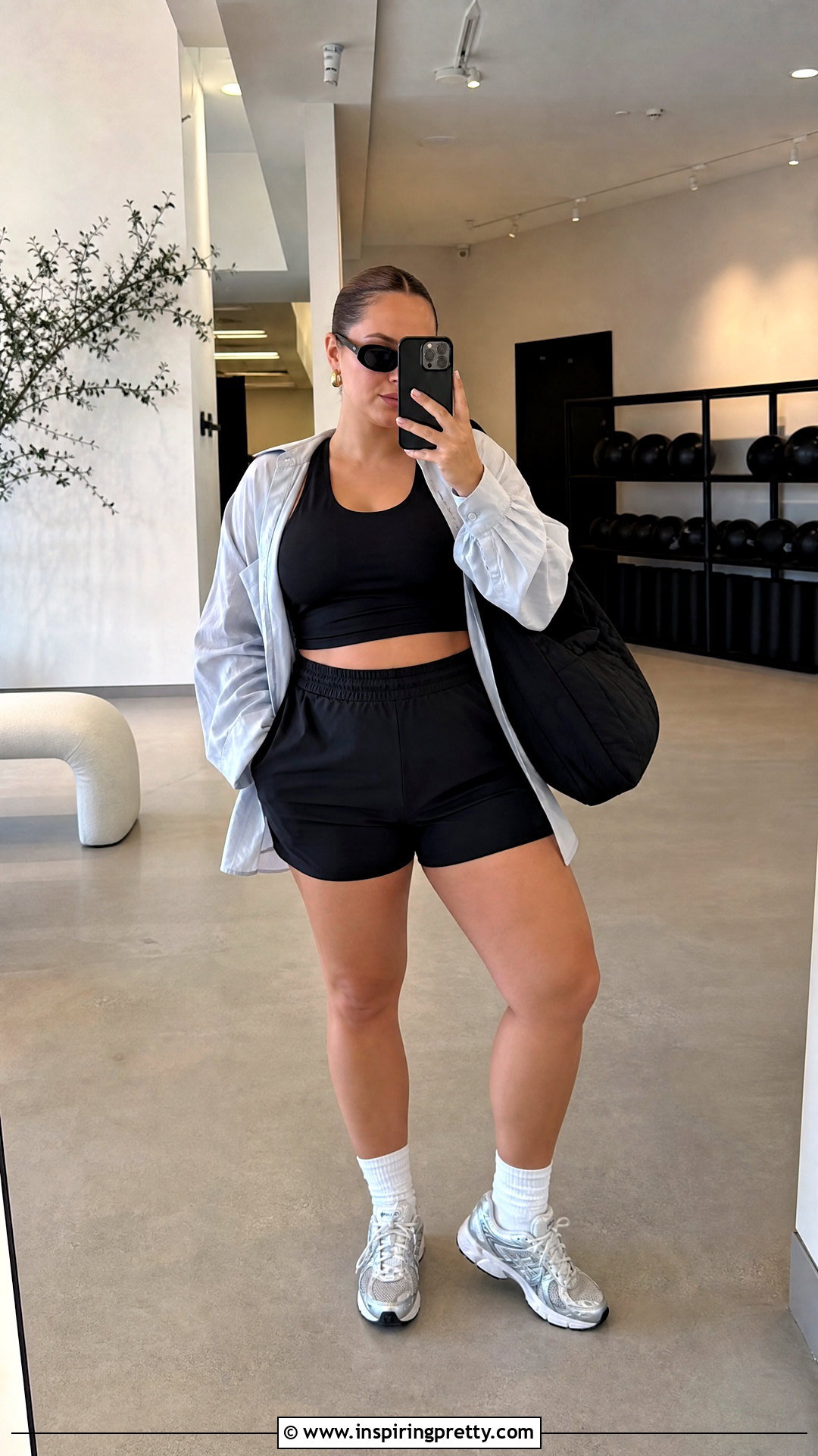 Alo Yoga Black Top With Matching Black Shorts - 25 alo yoga black top outfit ideas