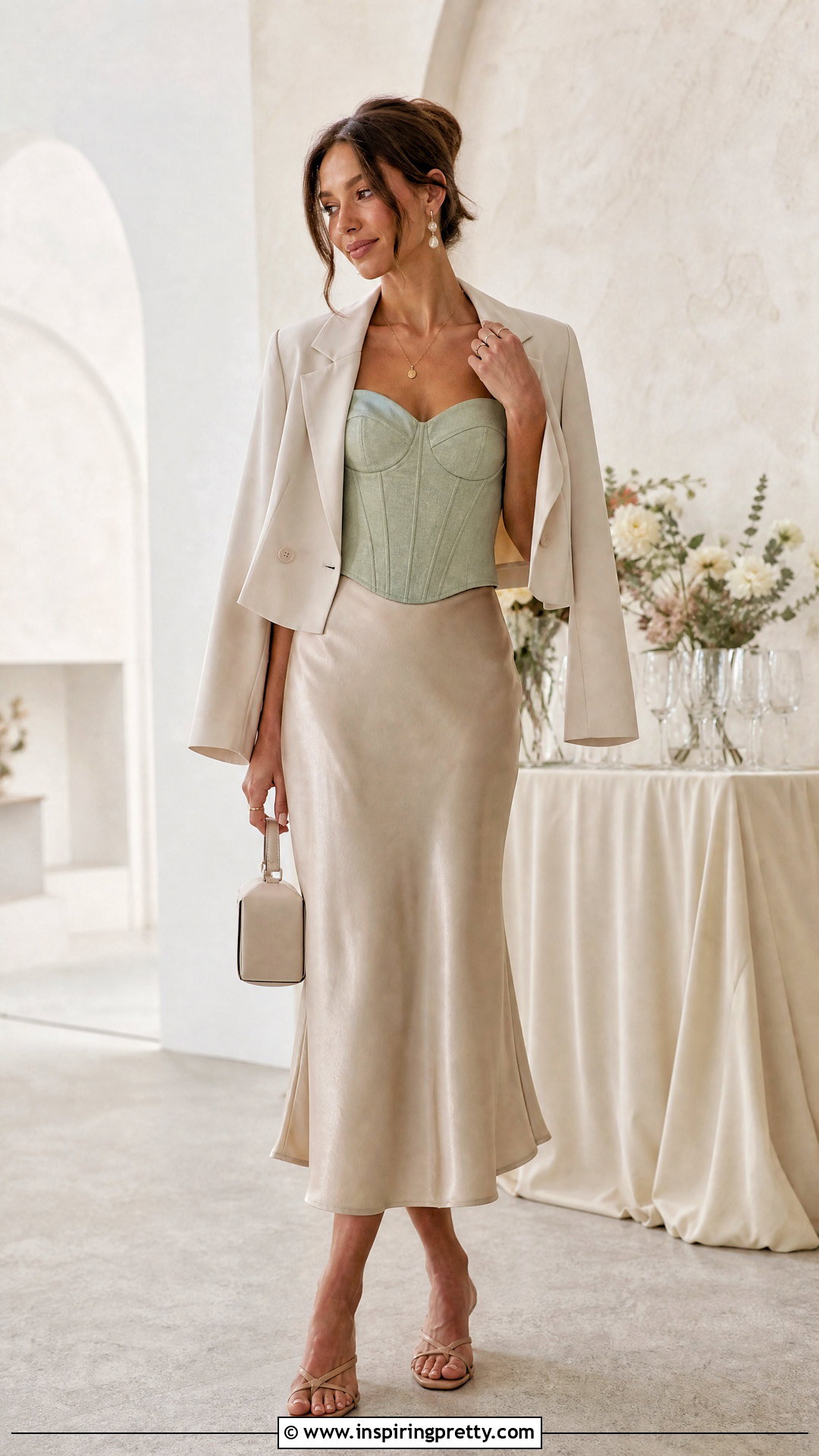 Altard State Corset Top With Satin Midi Skirt - 20 altar'd state women's tops outfit ideas
