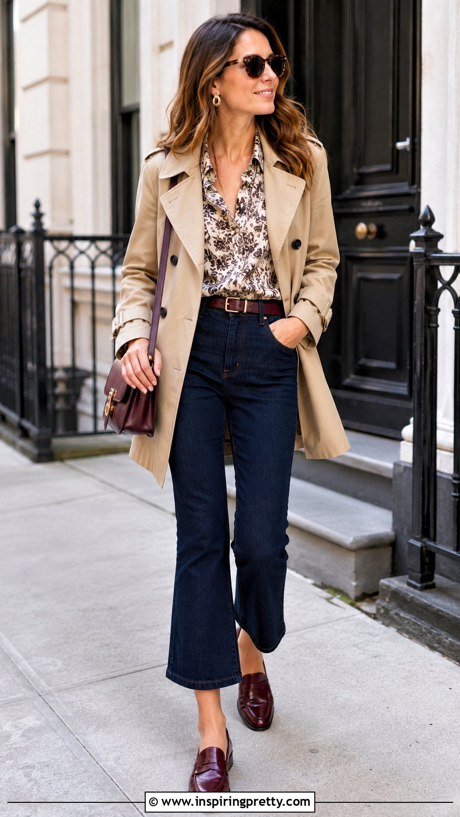 Ambiance Top With Cropped Flare Jeans - 20 ambiance top outfit ideas