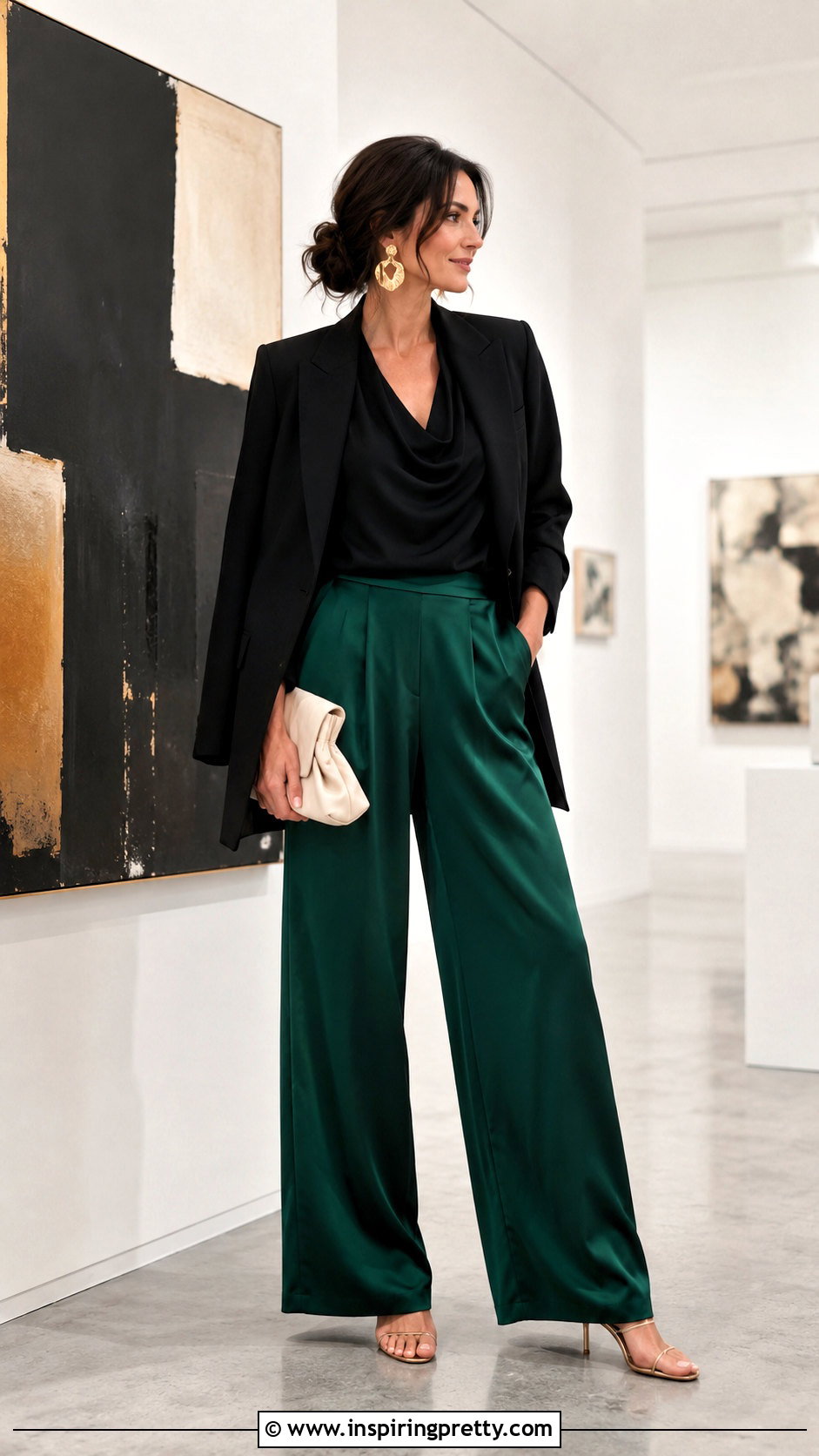 Ambiance Top With Satin Pants - 20 ambiance top outfit ideas
