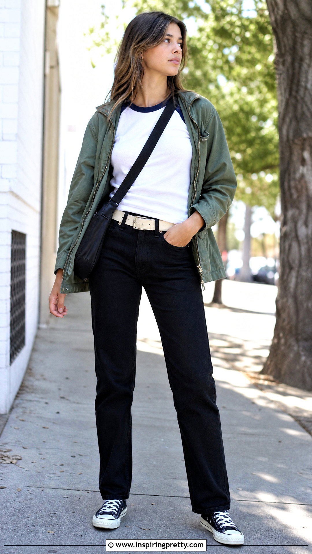 American Apparel Baseball Tee With Black Jeans - 20 american apparel tops outfit ideas