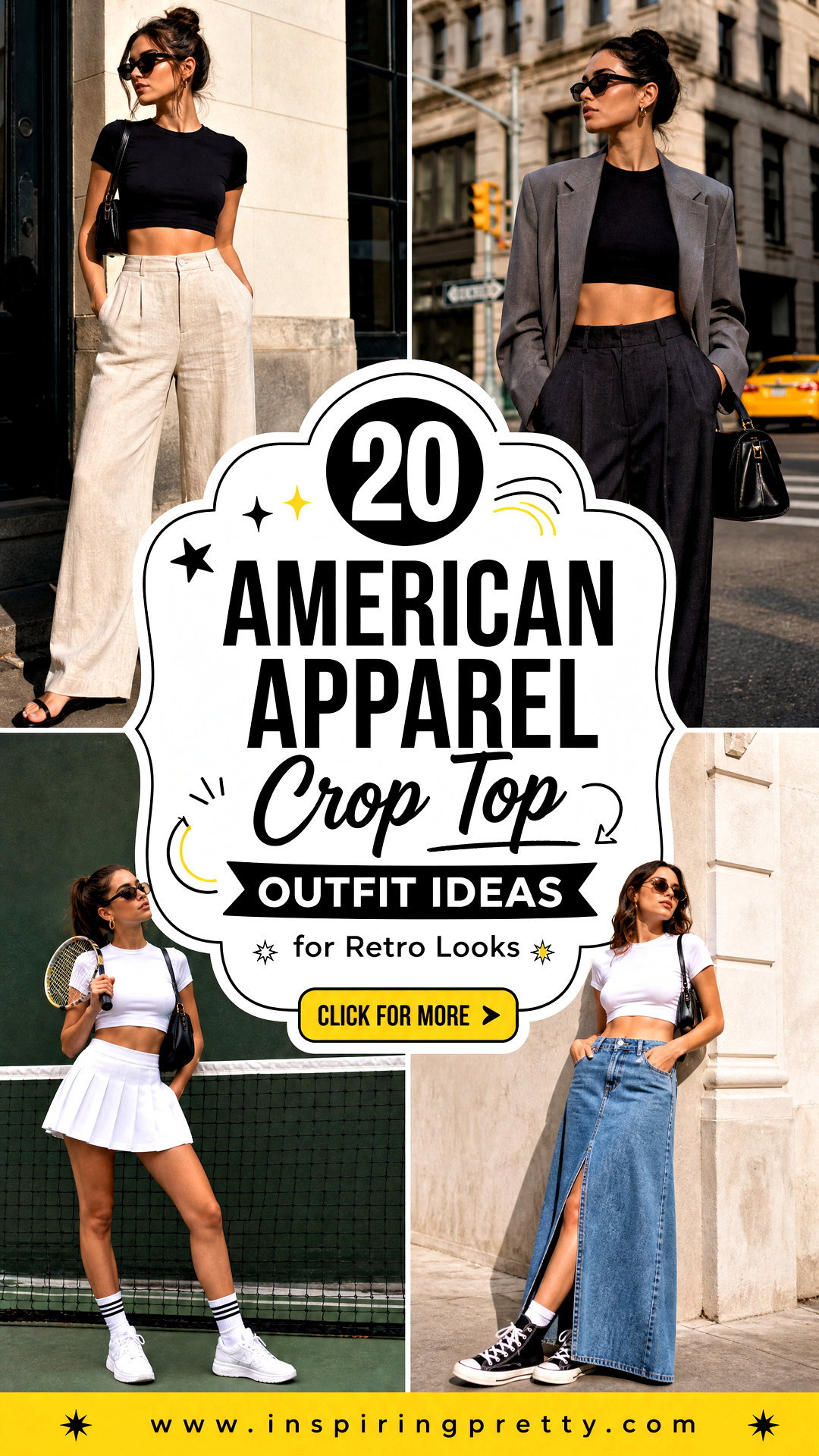 20 American Apparel Crop Top Outfit Ideas for Retro Looks - 20 American Apparel Crop Top Outfit Ideas for Retro Looks