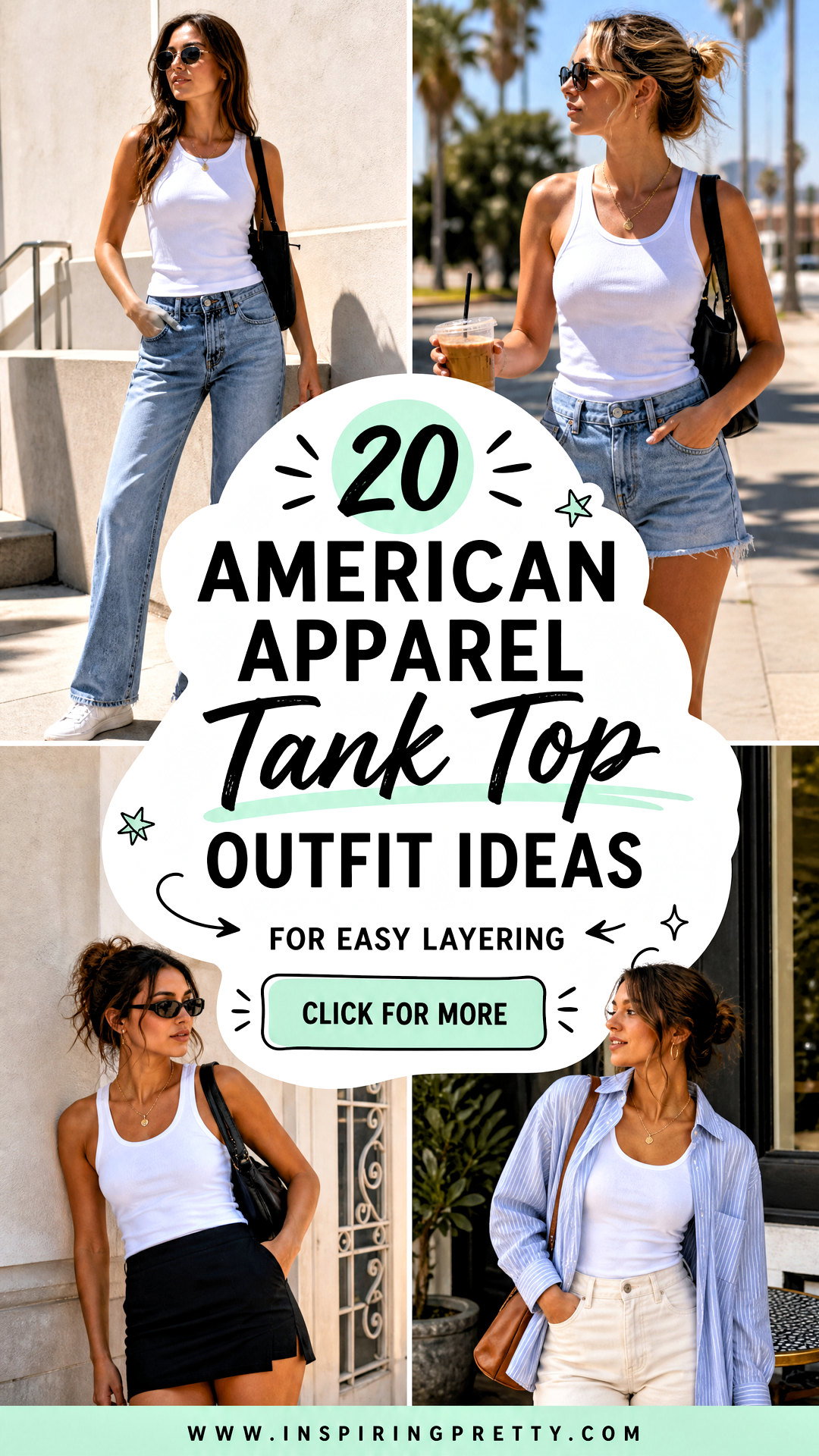 20 American Apparel Tank Top Outfit Ideas for Easy Layering - 20 American Apparel Tank Top Outfit Ideas for Easy Layering