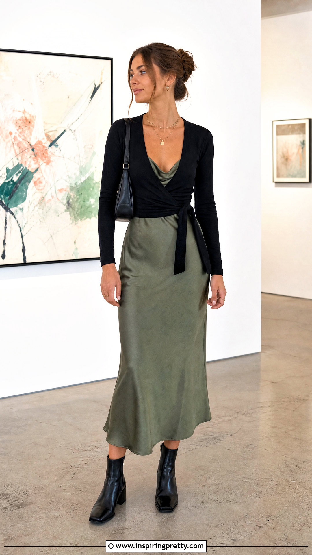 American Apparel Wrap Top With Slip Dress - 20 American Apparel Wrap Top outfit ideas