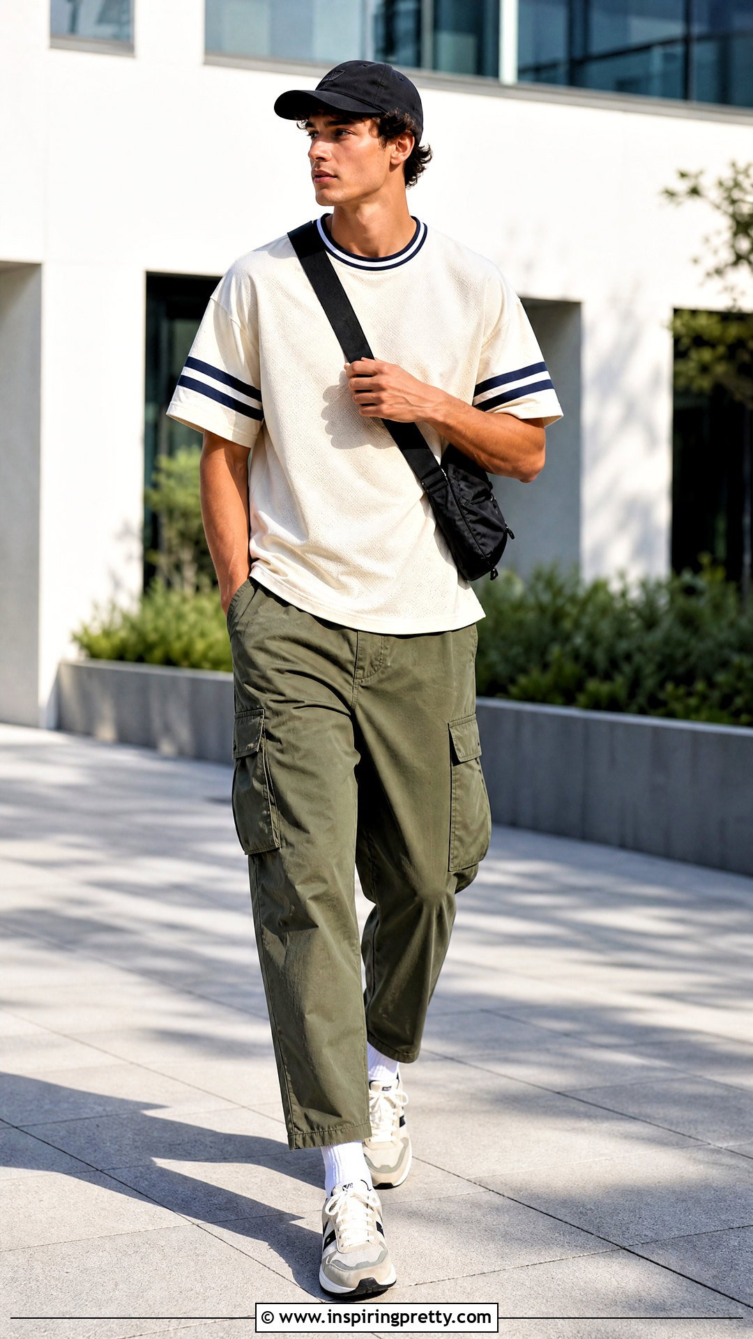 American Eagle Mens Sport Tee With Cargo Pants - 20 american eagle men's tops outfit ideas
