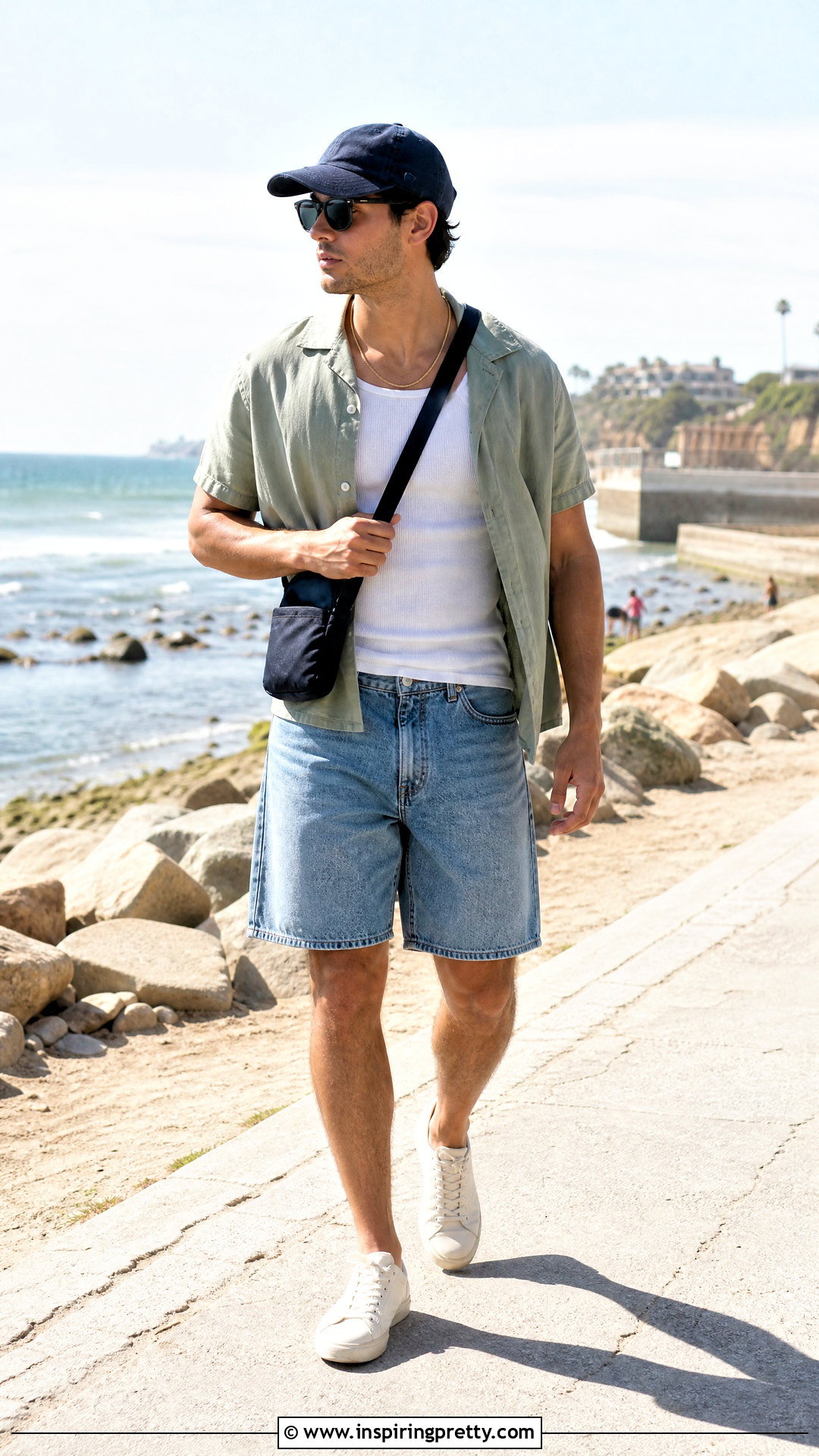 American Eagle Mens Tank Top With Denim Shorts - 20 american eagle men's tops outfit ideas