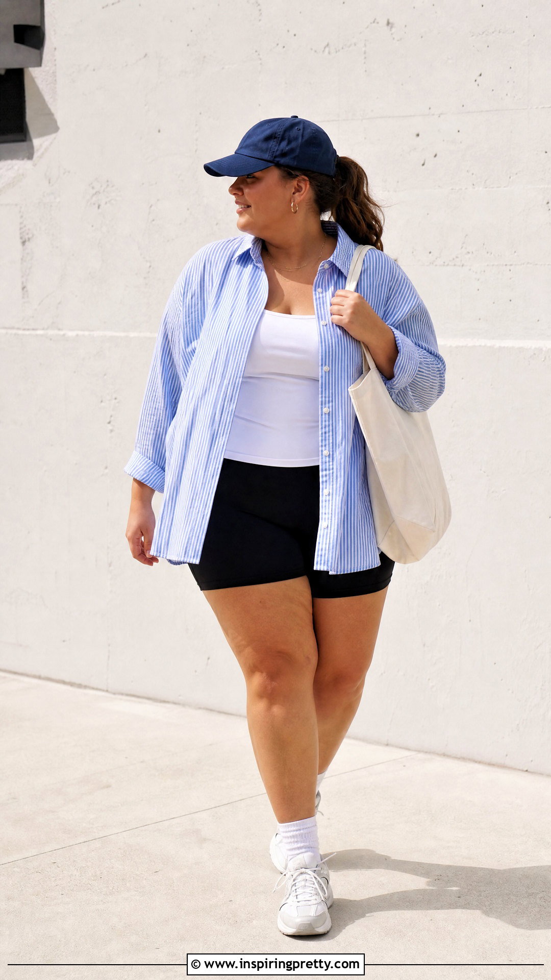 American Eagle Oversized Shirt With Biker Shorts - 20 american eagle casual top outfit ideas
