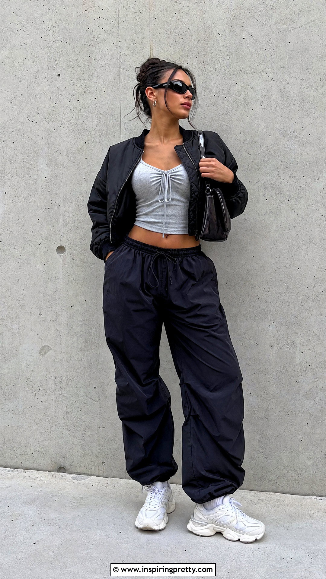 American Eagle Tie Front Top With Parachute Pants - 25 american eagle tie front top outfit ideas