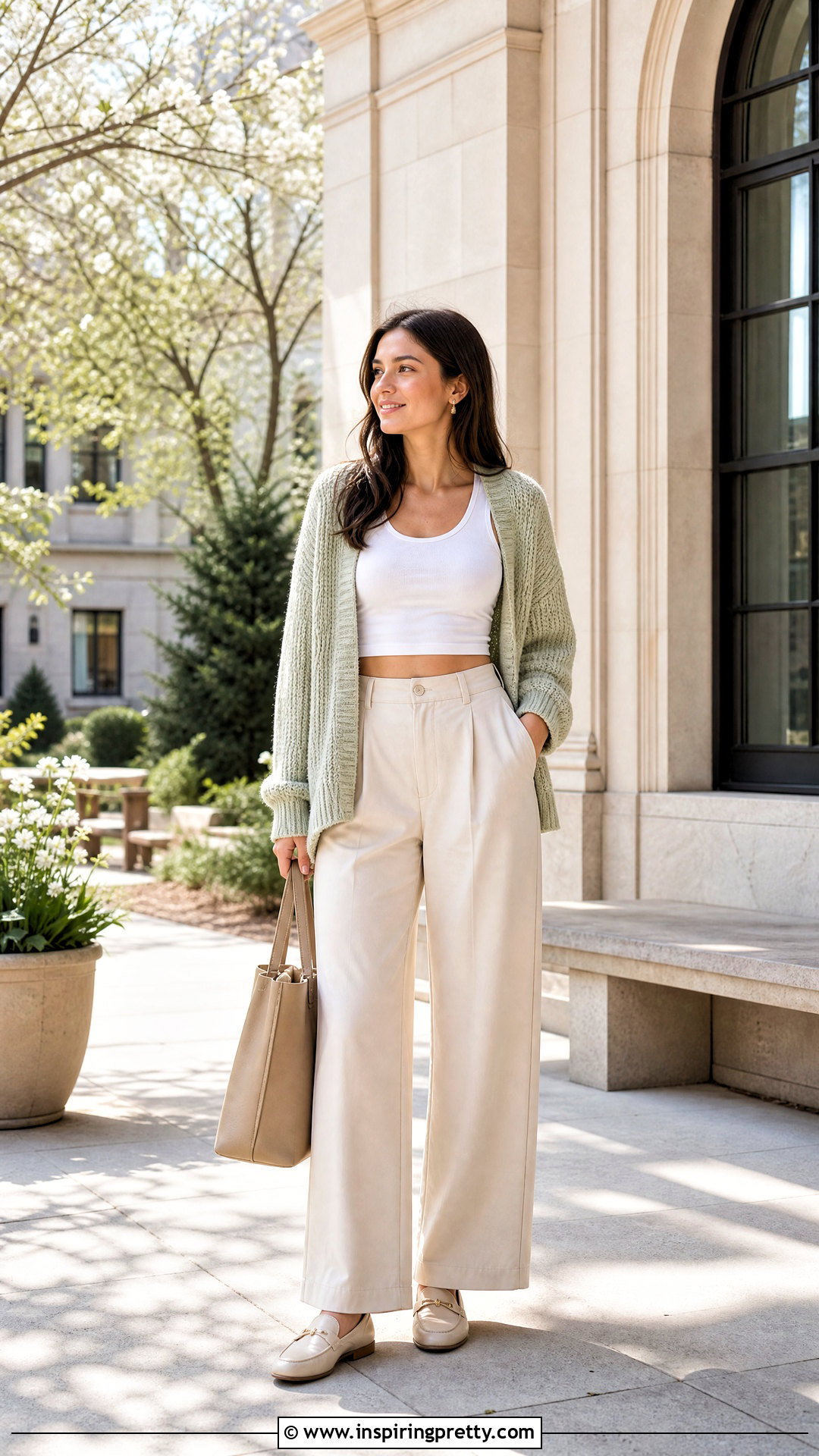 American Eagle White Crop Top With Knit Cardigan - 20 american eagle white crop top outfit ideas