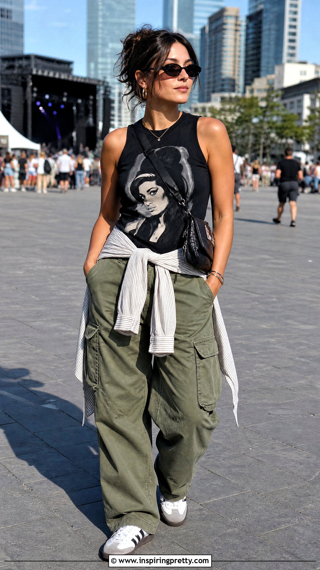 Amy Winehouse Tank Top With Cargo Pants - 25 amy winehouse tank top outfit ideas