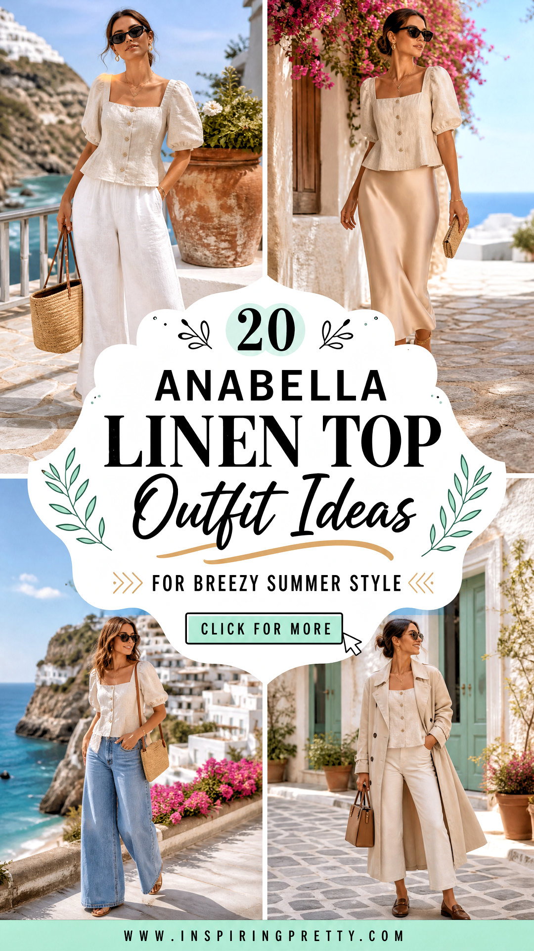20 Anabella Linen Top Outfit Ideas for Breezy Summer Style - 20 Anabella Linen Top Outfit Ideas for Breezy Summer Style