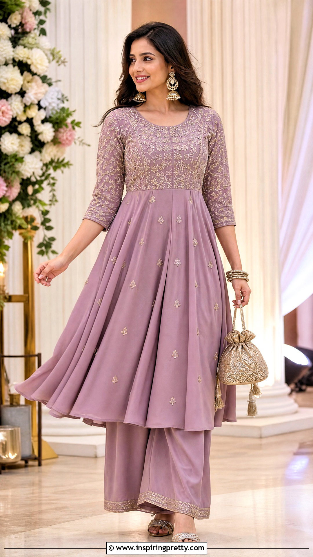 Anarkali Top With Plazo - 50 plazo top designs