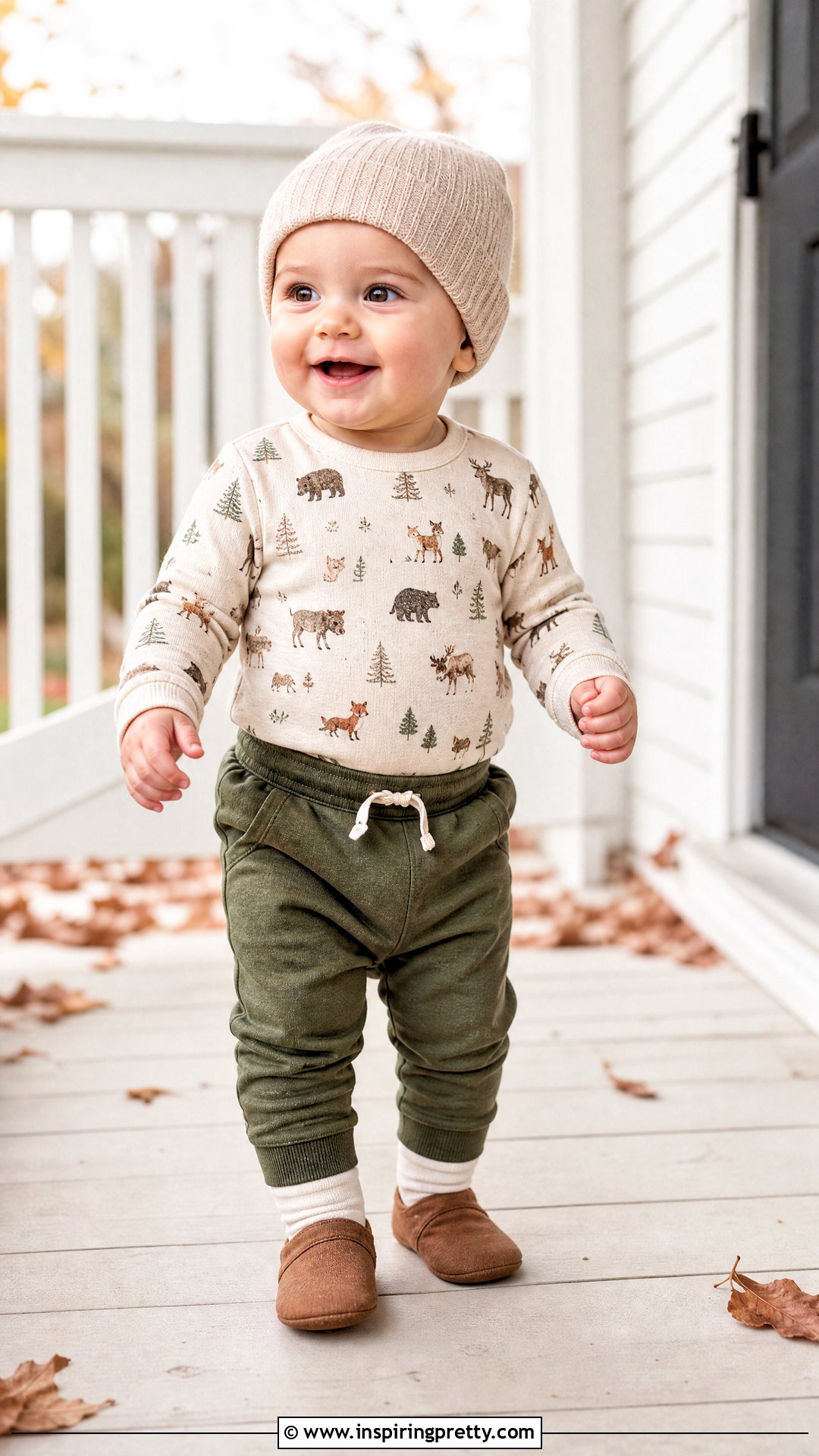 Animal Print Baby Top With Joggers - 50 baby tops designs