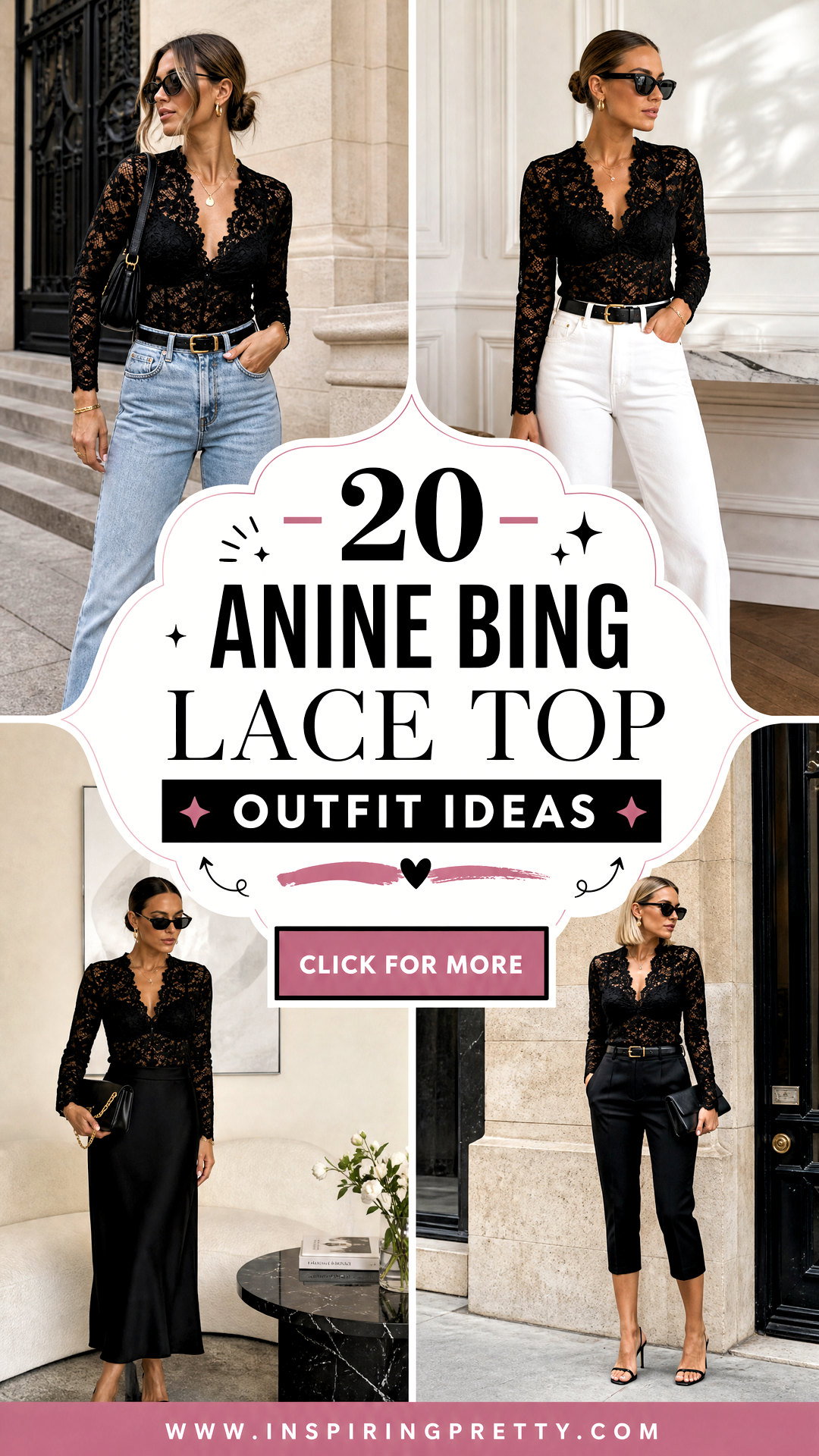 20 Anine Bing Lace Top Outfit Ideas for Effortless Style - 20 Anine Bing Lace Top Outfit Ideas for Effortless Style