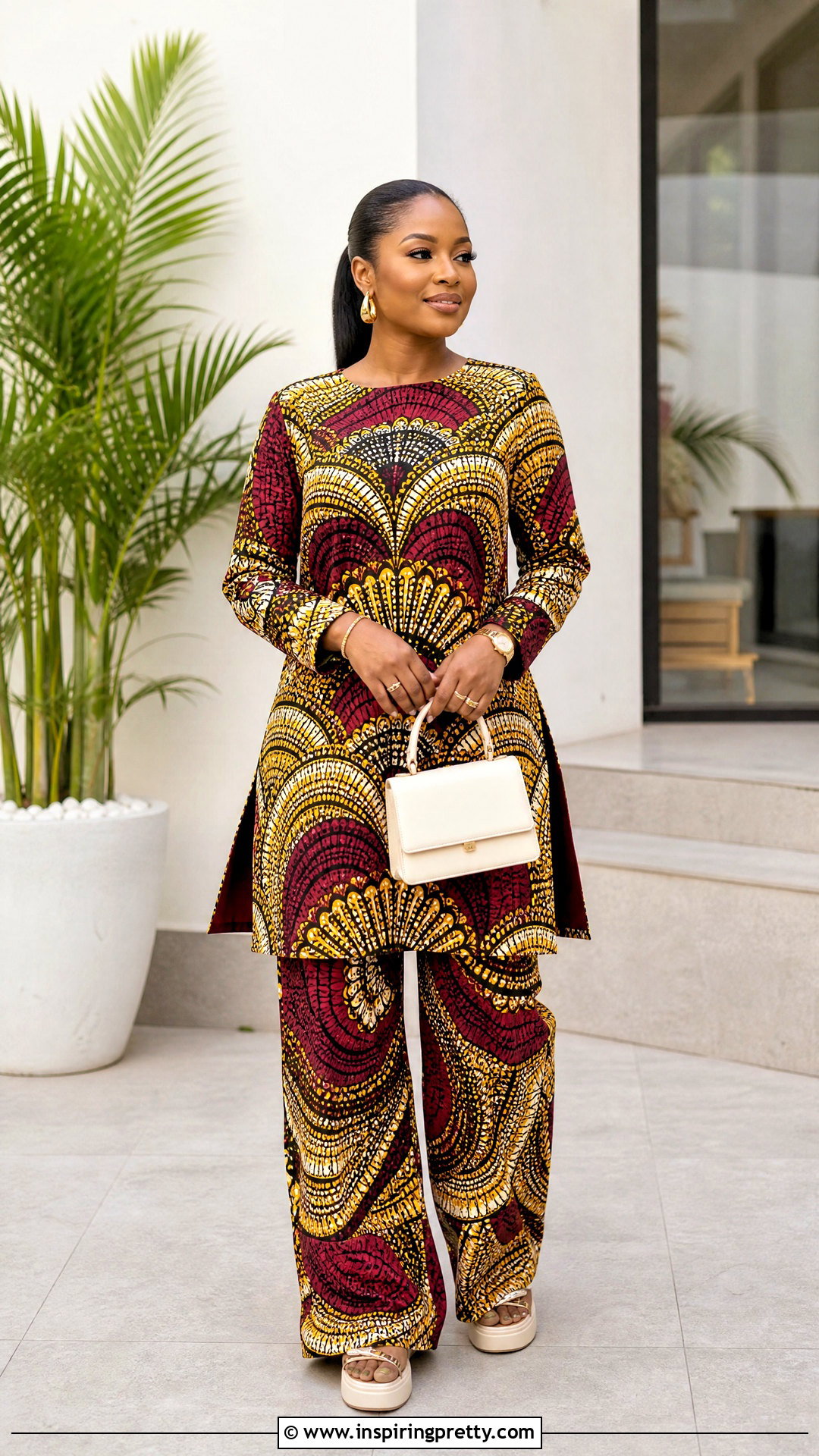 Ankara Baggy Trousers With Tunic Top - 50 Ankara Baggy Trousers And Top