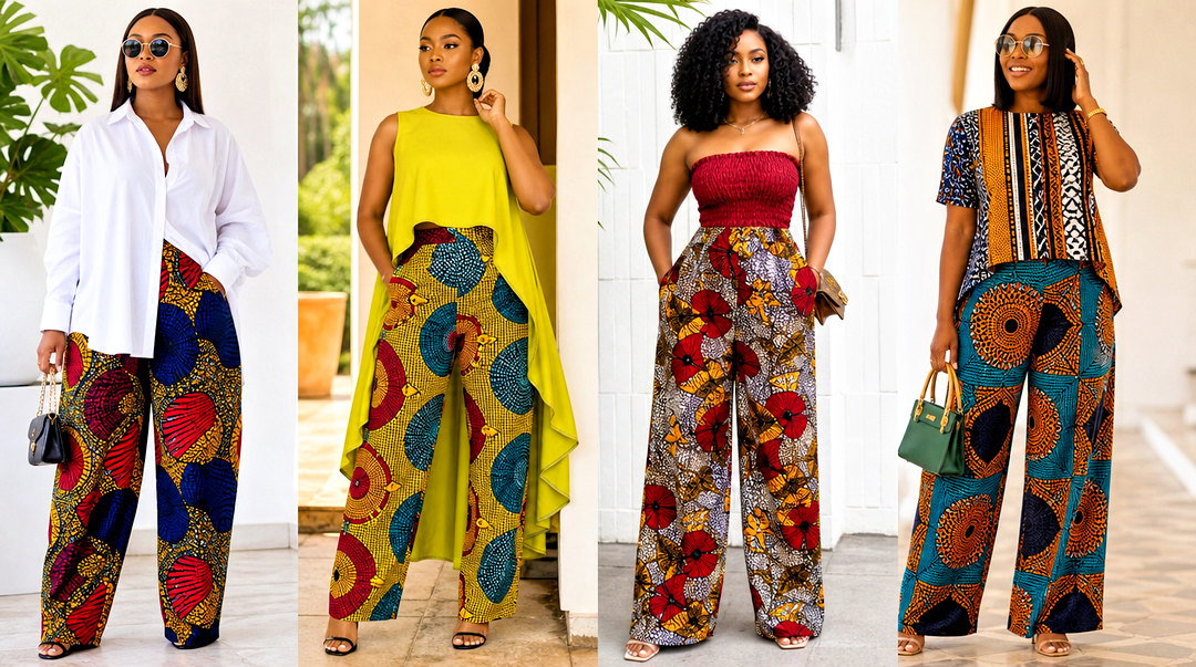 50 Ankara Baggy Trousers and Top Looks for Modern Women