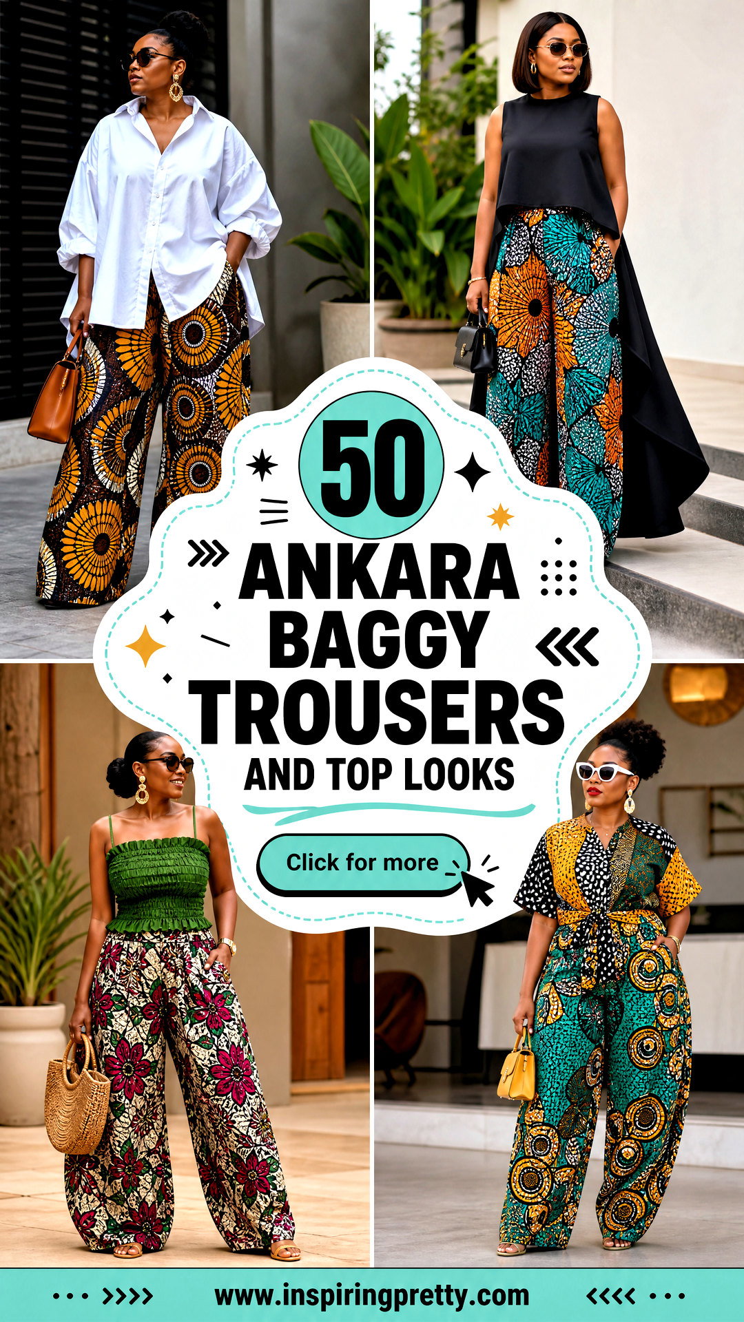 50 Ankara Baggy Trousers and Top Looks for Modern Women - 50 Ankara Baggy Trousers and Top Looks for Modern Women