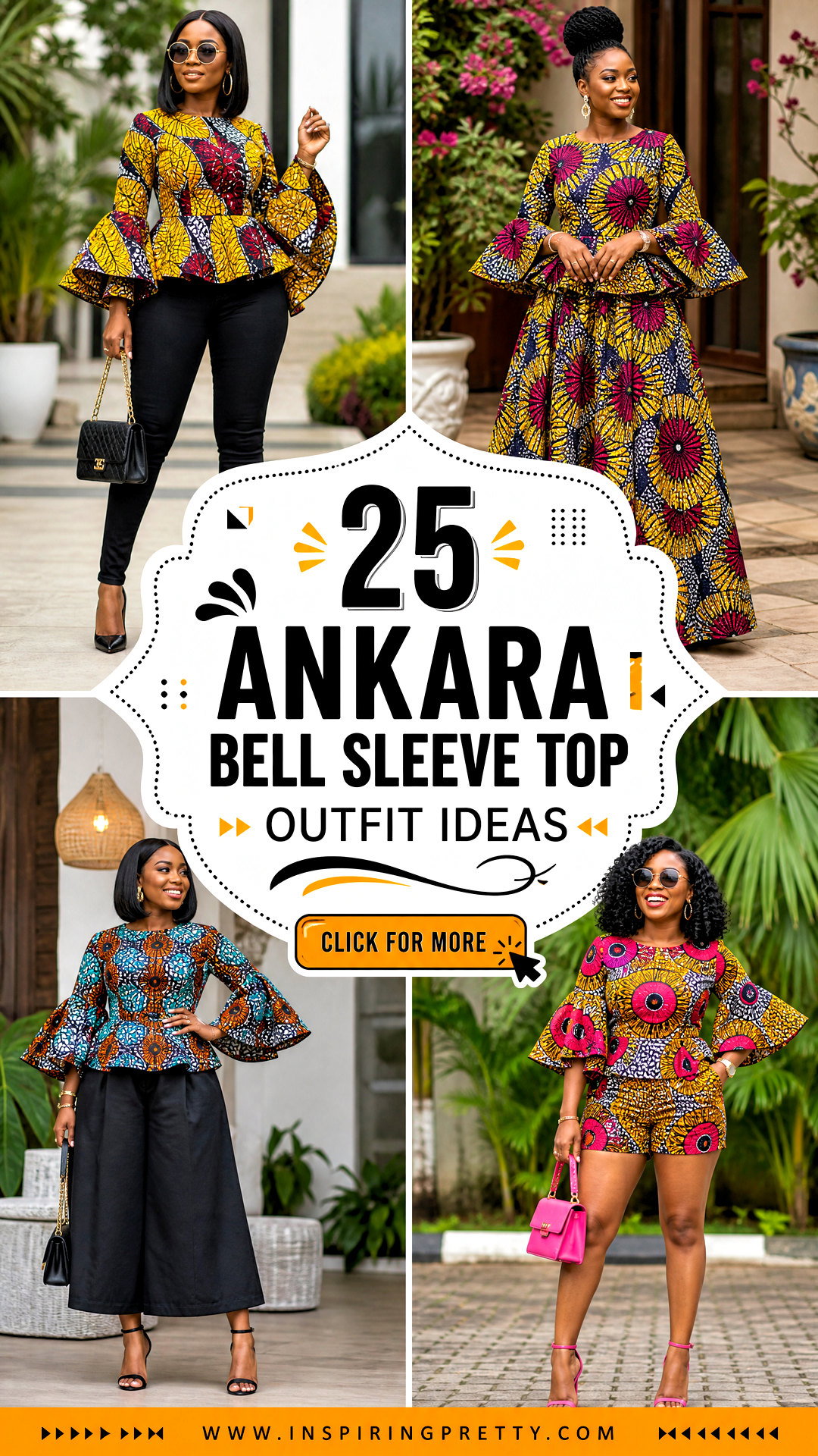 25 Ankara Bell Sleeve Top Outfit Ideas for Statement Style - 25 Ankara Bell Sleeve Top Outfit Ideas for Statement Style