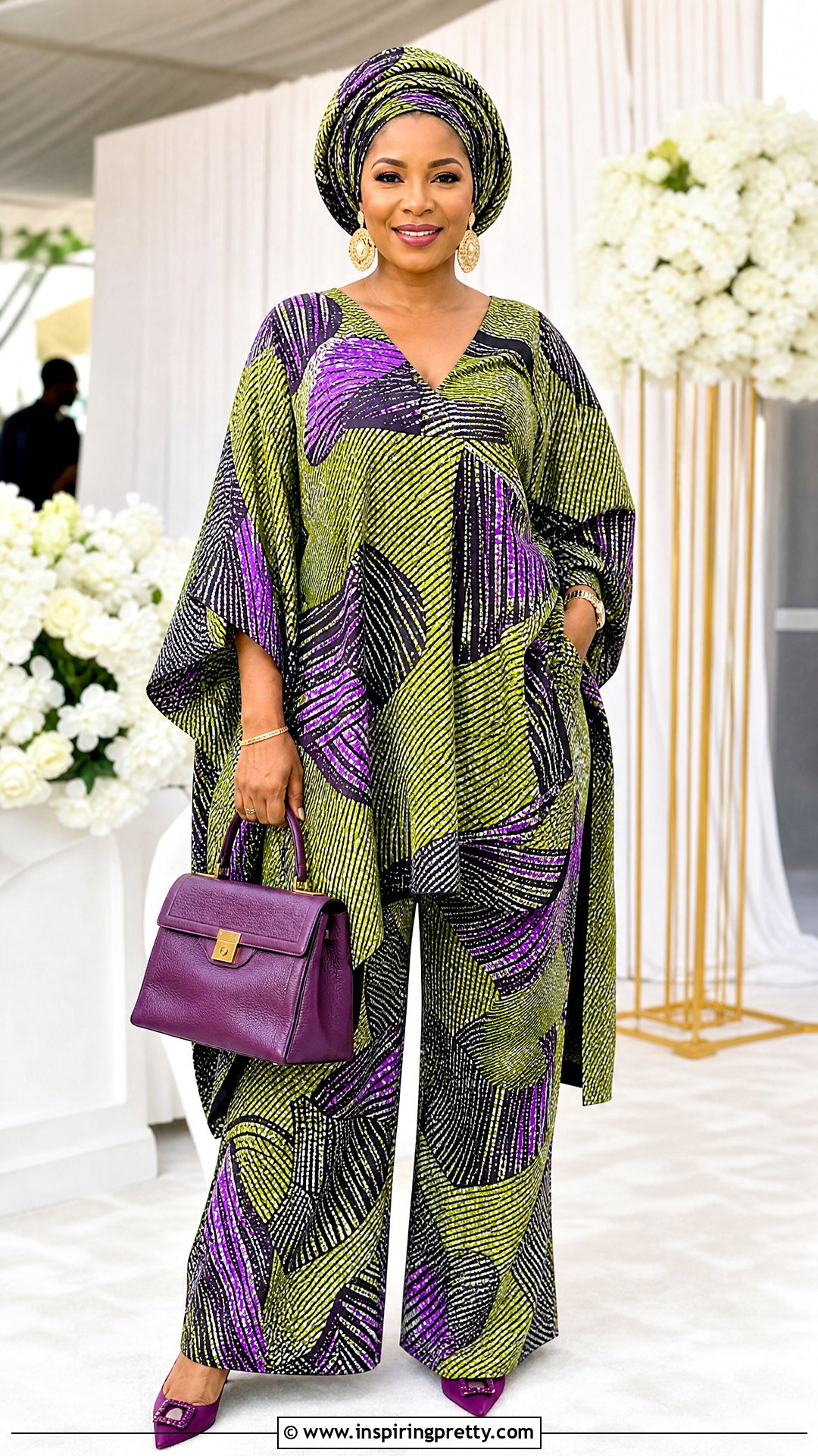Ankara Bubu Top And Wide Leg Trousers Outfit - 20 ankara trouser and top for women outfits